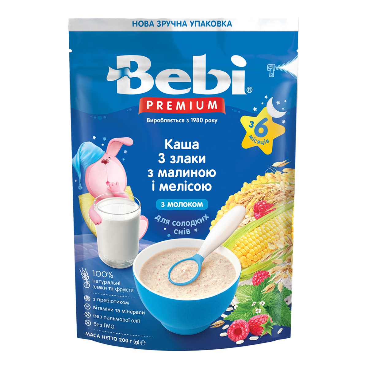 Каша молочная Bebi Premium 3 злака с малиной и мелиссой 200 г 1020130 ТМ: Bebi Premium, 1020130
Каша молочная Bebi Premium 3 злака с малиной и мелиссой 200 г 1020130 ТМ: Bebi Premium, 1020130