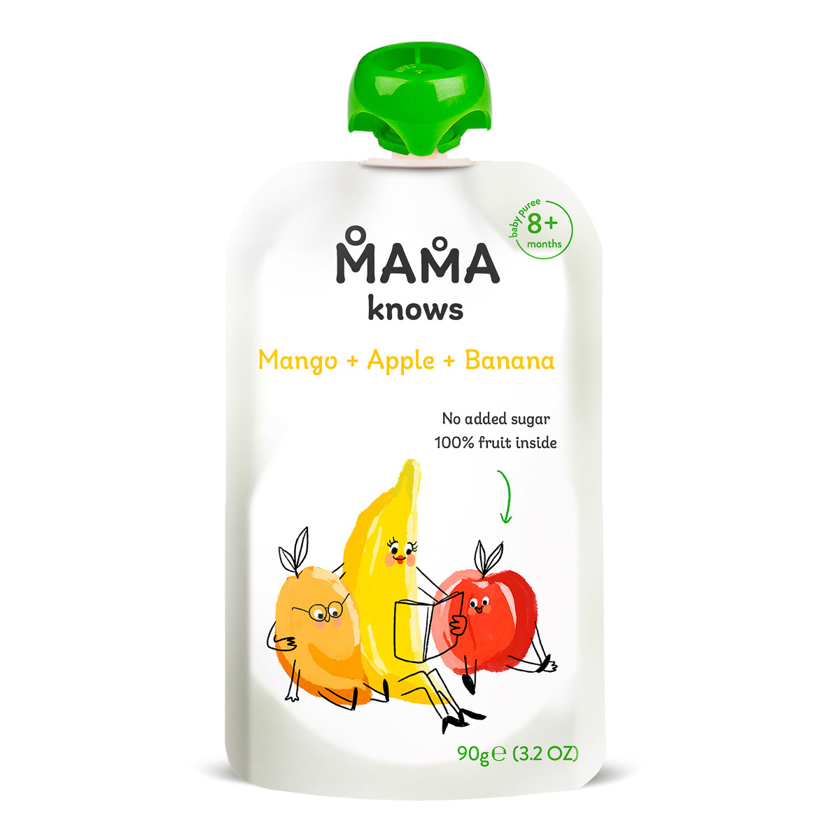 Пюре фруктовое Mama knows Манго Яблоко Банан без сахара 90 г 6295 ТМ: Mama knows, 6295
Пюре фруктовое Mama knows Манго Яблоко Банан без сахара 90 г 6295 ТМ: Mama knows, 6295