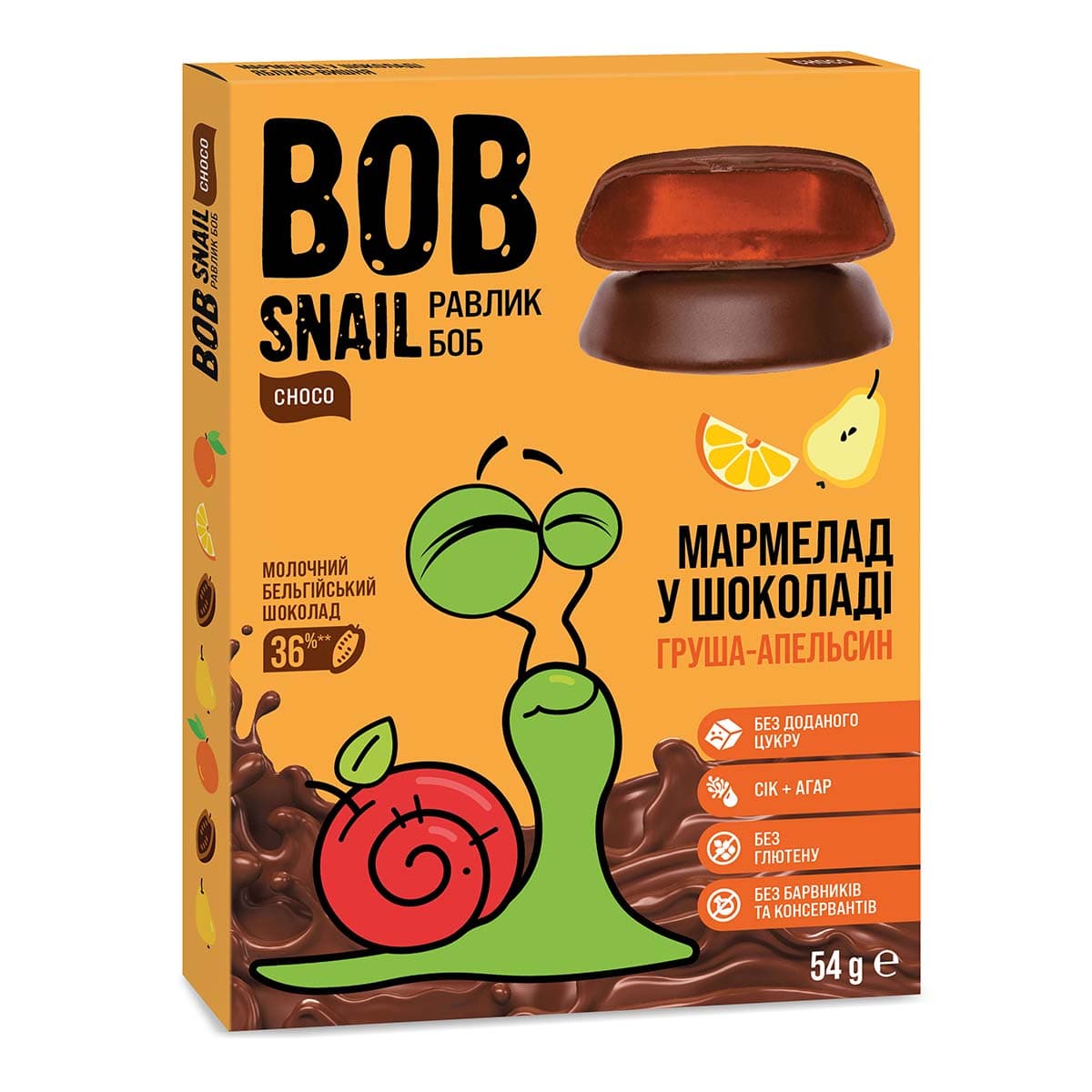 Натуральный мармелад Bob Snail Груша Апельсин в молочном шоколаде 54 г 1740485 ТМ: Bob Snail, 1740485
Натуральный мармелад Bob Snail Груша Апельсин в молочном шоколаде 54 г 1740485 ТМ: Bob Snail, 1740485