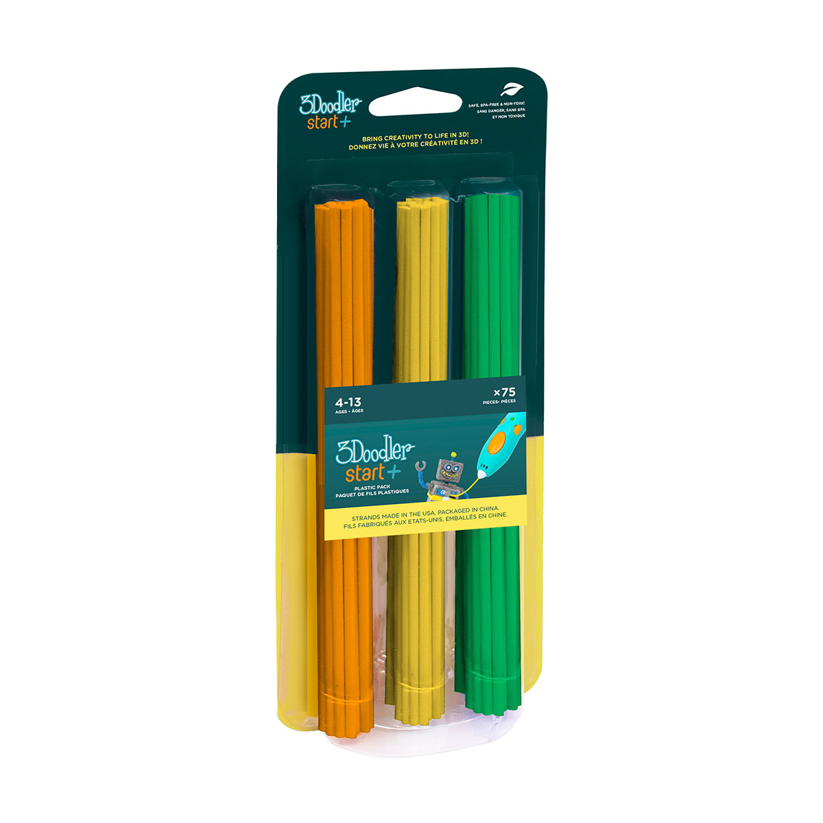 Набор стержней для 3D-ручки 3Doodler Start Mix Cool 75 шт 3DS-ECO-MIX2-75 ТМ: 3Doodler Start, 3DS-ECO-MIX2-75
Набор стержней для 3D-ручки 3Doodler Start Mix Cool 75 шт 3DS-ECO-MIX2-75 ТМ: 3Doodler Start, 3DS-ECO-MIX2-75