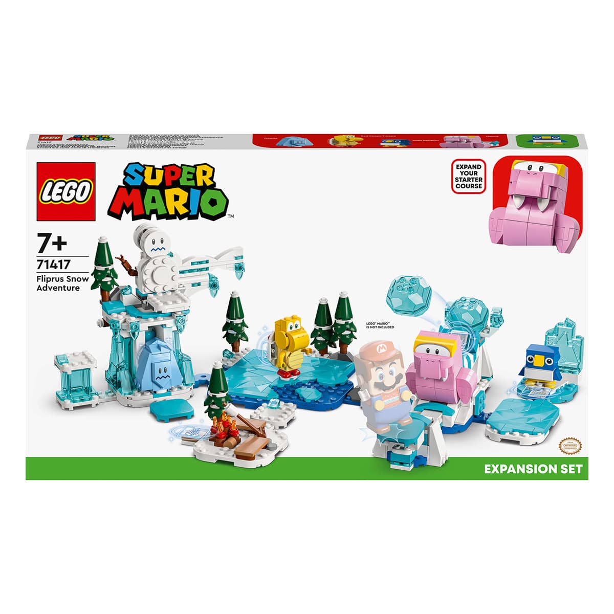 LEGO Super Mario Снежное приключение Моржа-Перевертуна Дополнительный набор 71417 71417 ТМ: LEGO, 71417
LEGO Super Mario Снежное приключение Моржа-Перевертуна Дополнительный набор 71417 71417 ТМ: LEGO, 71417