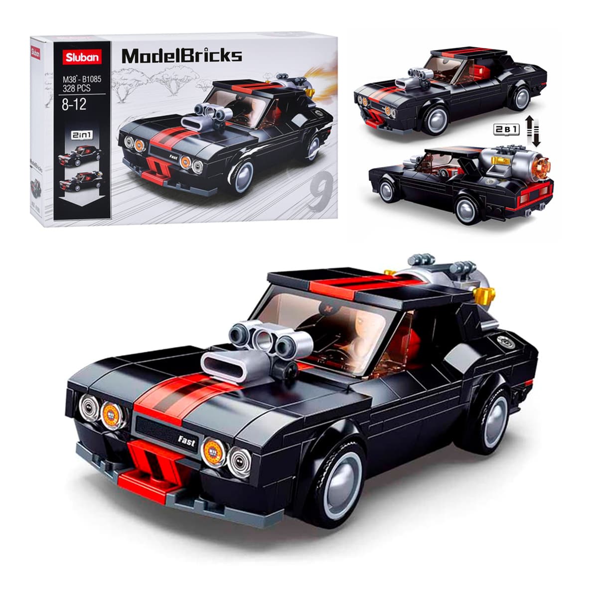 Конструктор Sluban Model Bricks Трансформер-машинка 2-в-1 328 эл M38-B1085 ТМ: Sluban, M38-B1085
Конструктор Sluban Model Bricks Трансформер-машинка 2-в-1 328 эл M38-B1085 ТМ: Sluban, M38-B1085