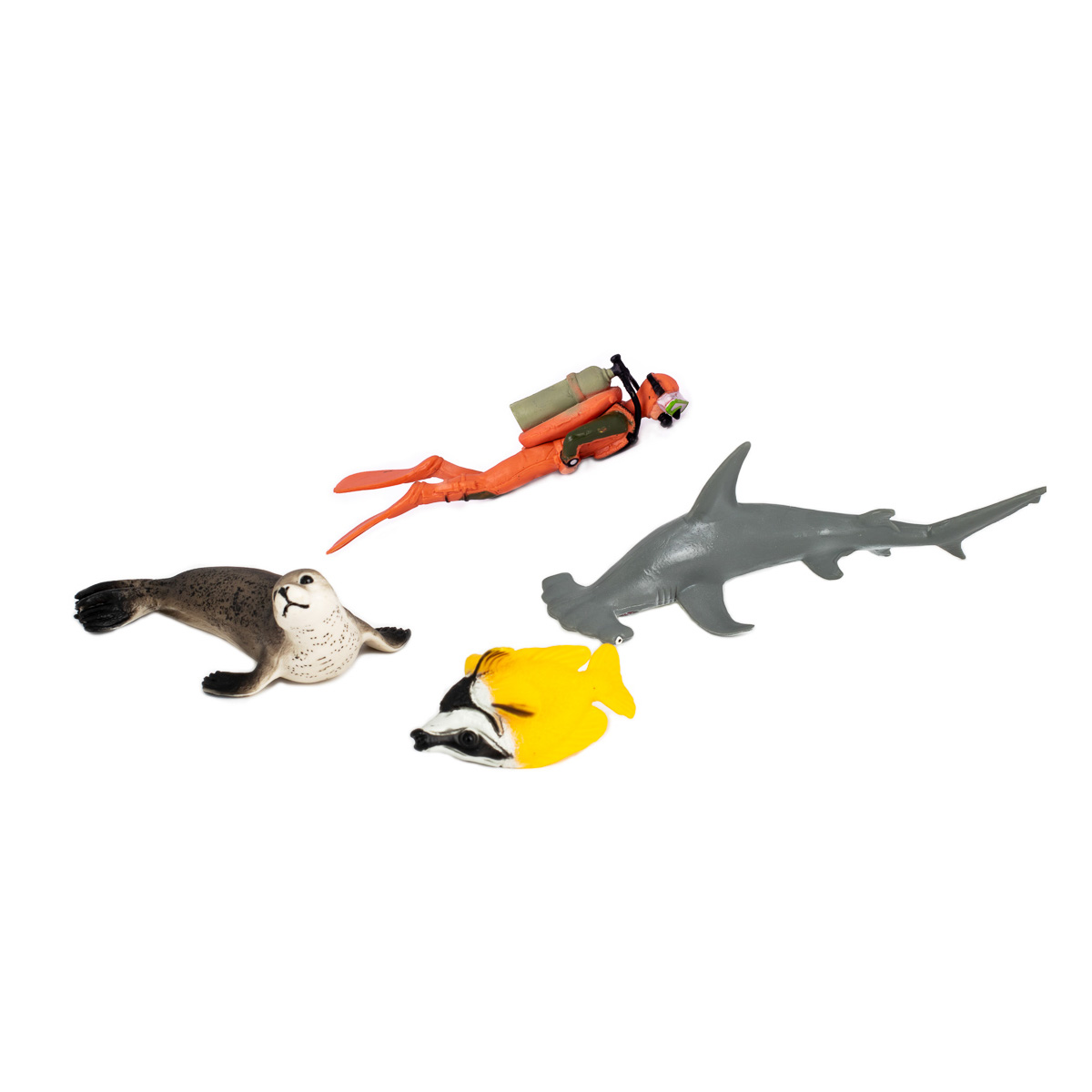 Набор фигурок Kids Team Sea Рыба-Лисица, Рыба-Молот, Тюлень, Аквалангист Q9899-P24 ТМ: Kids Team, Q9899-P24
Набор фигурок Kids Team Sea Рыба-Лисица, Рыба-Молот, Тюлень, Аквалангист Q9899-P24 ТМ: Kids Team, Q9899-P24