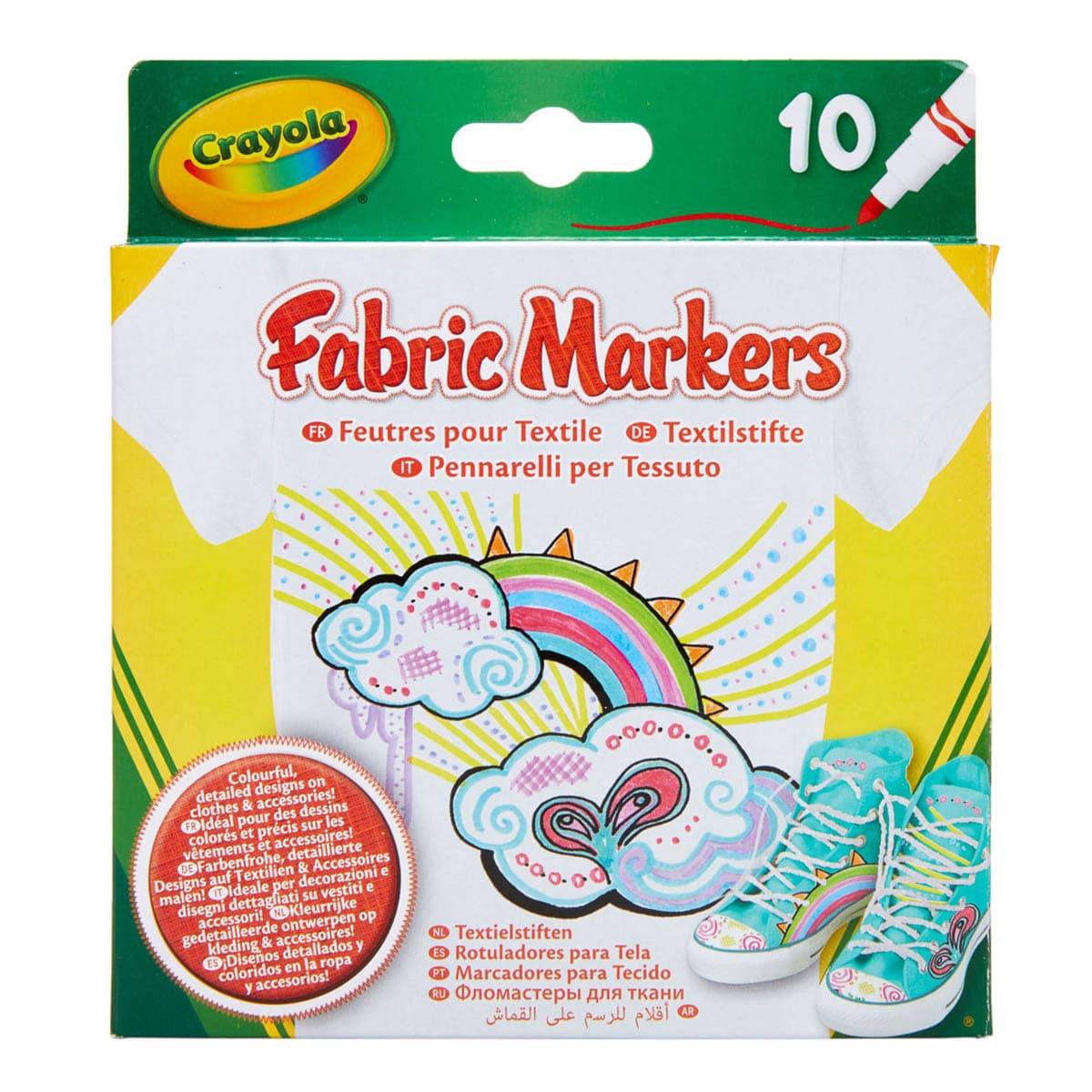 Набор фломастеров Crayola Fabric markers для ткани 10 шт 256353.012 ТМ: Crayola, 256353.012
Набор фломастеров Crayola Fabric markers для ткани 10 шт 256353.012 ТМ: Crayola, 256353.012