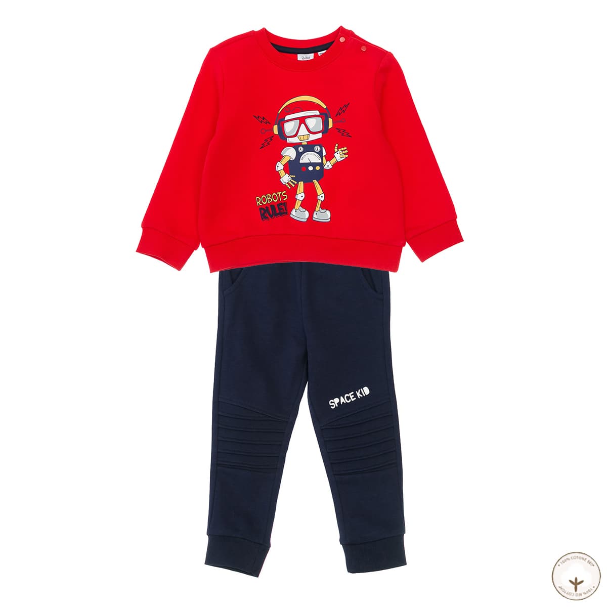 Комплект Blukids Bio Cottton Джемпер и брюки Robots rule, р. 5850092 ТМ: BluKids, Красный, 5850092
Комплект Blukids Bio Cottton Джемпер и брюки Robots rule, р. 5850092 ТМ: BluKids, Красный, 5850092