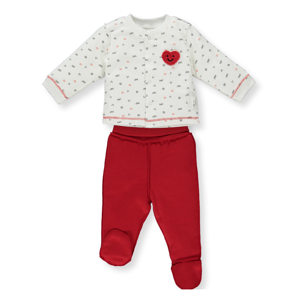 Комплект Bebetto Love M&D Heart 2 эл, р. F1260 ТМ: Bebetto, Бежевый с красным, F1260
Комплект Bebetto Love M&D Heart 2 эл, р. F1260 ТМ: Bebetto, Бежевый с красным, F1260