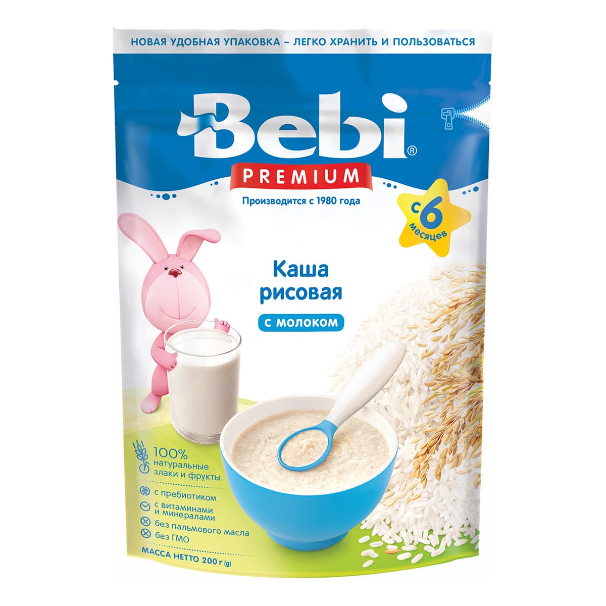 

Каша молочная Bebi Premium Рисовая 200 г 1020079 ТМ: Bebi Premium, 1020079