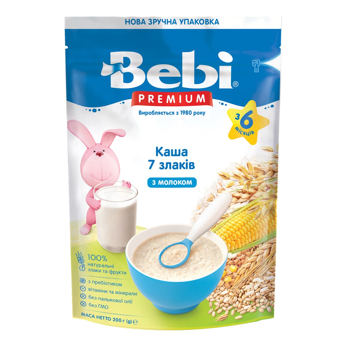 

Каша молочная Bebi Premium 7 злаков 200 г 1020138 ТМ: Bebi Premium, 1020138