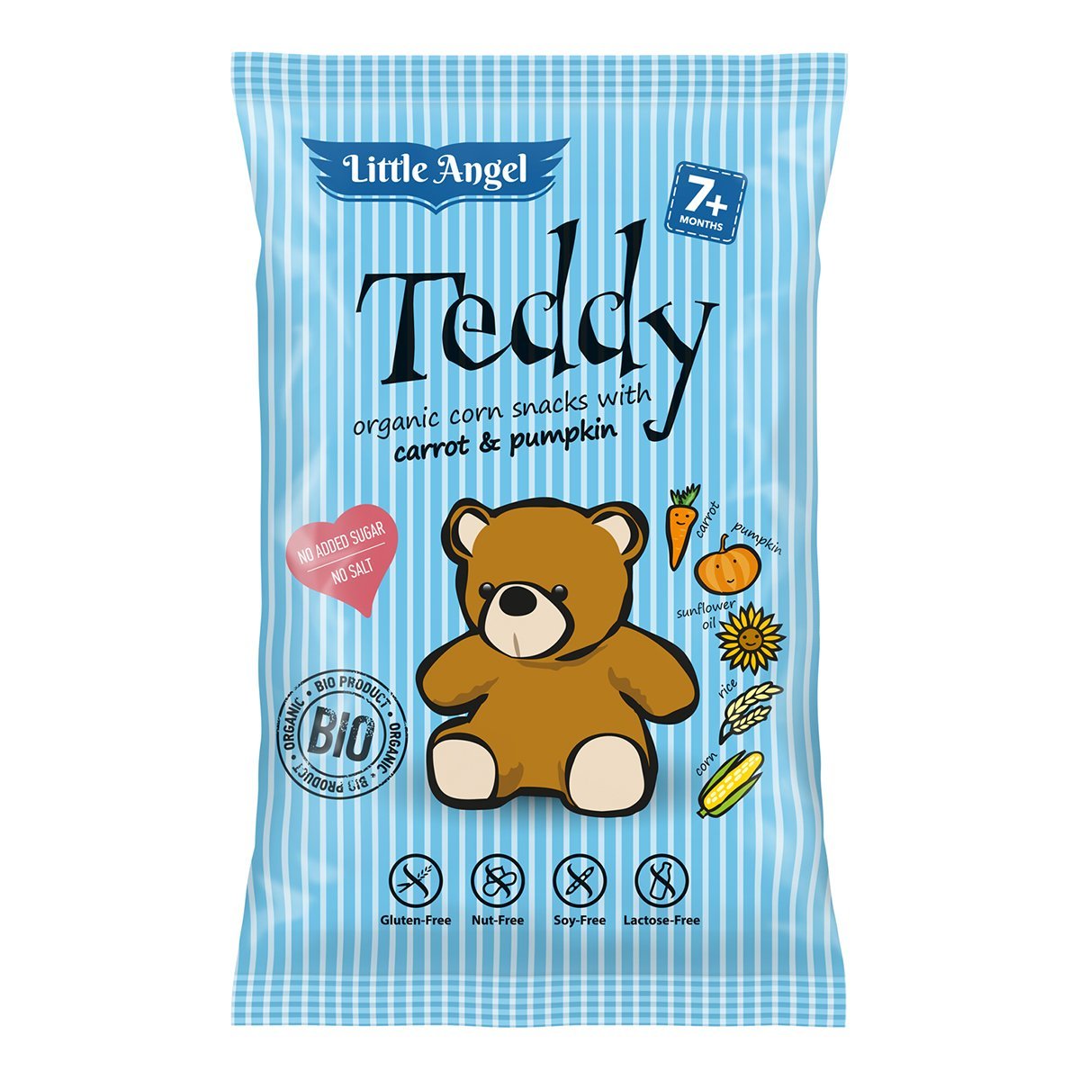 

Снеки кукурузные McLLOYD'S Teddy Морковь Тыква органические 30 г ТМ: McLLOYDS