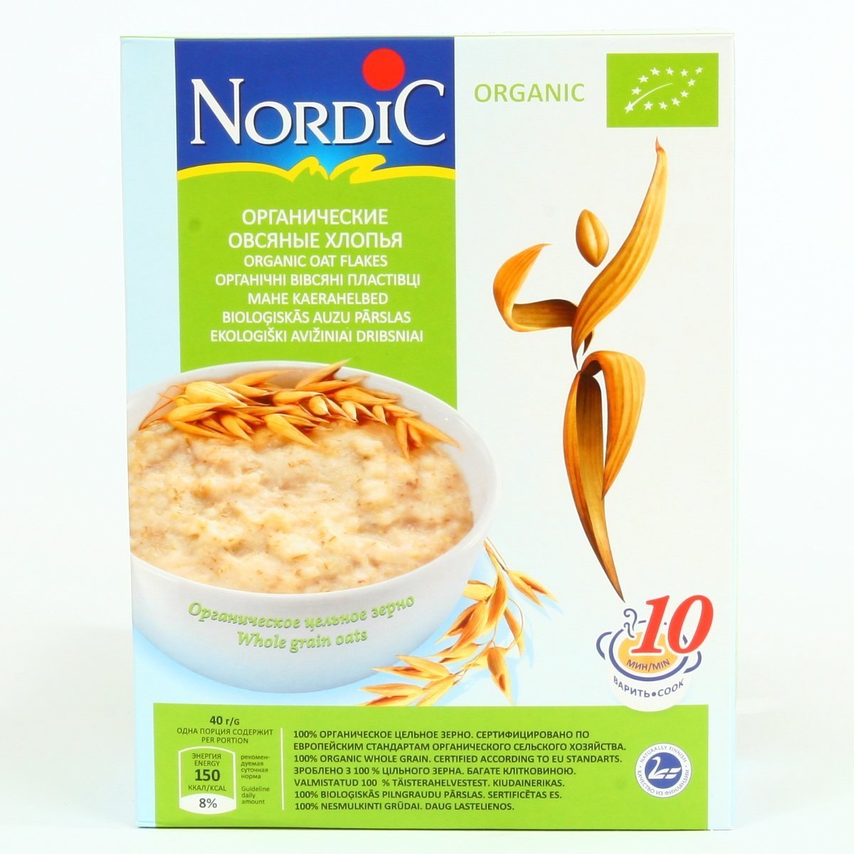 

Органические овсяные хлопья Nordic, 600 г. 81904 ТМ: Nordic, 81904