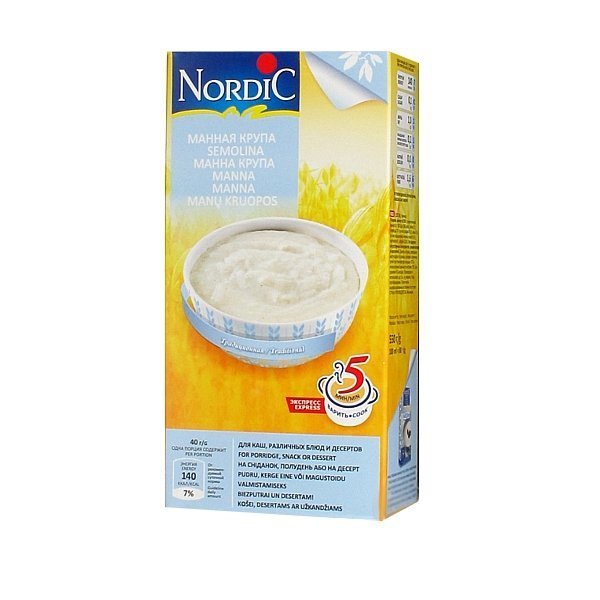 

Манная крупа, 550 г 88402 ТМ: Nordic, 88402