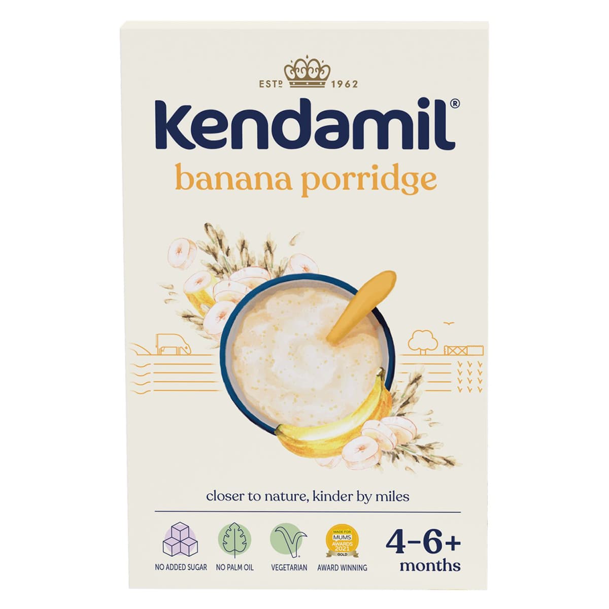 

Молочная каша с бананом Kendamil, 150 г 92000006 ТМ: Kendamil, 92000006
