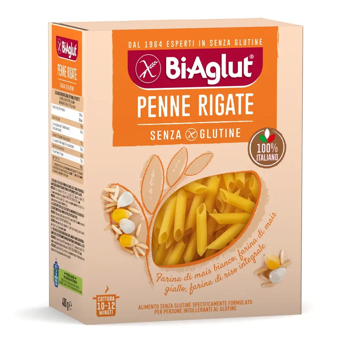 

Паста безглютеновая BiAglut Penne 400 г 76020377 ТМ: BiAglut, 76020377