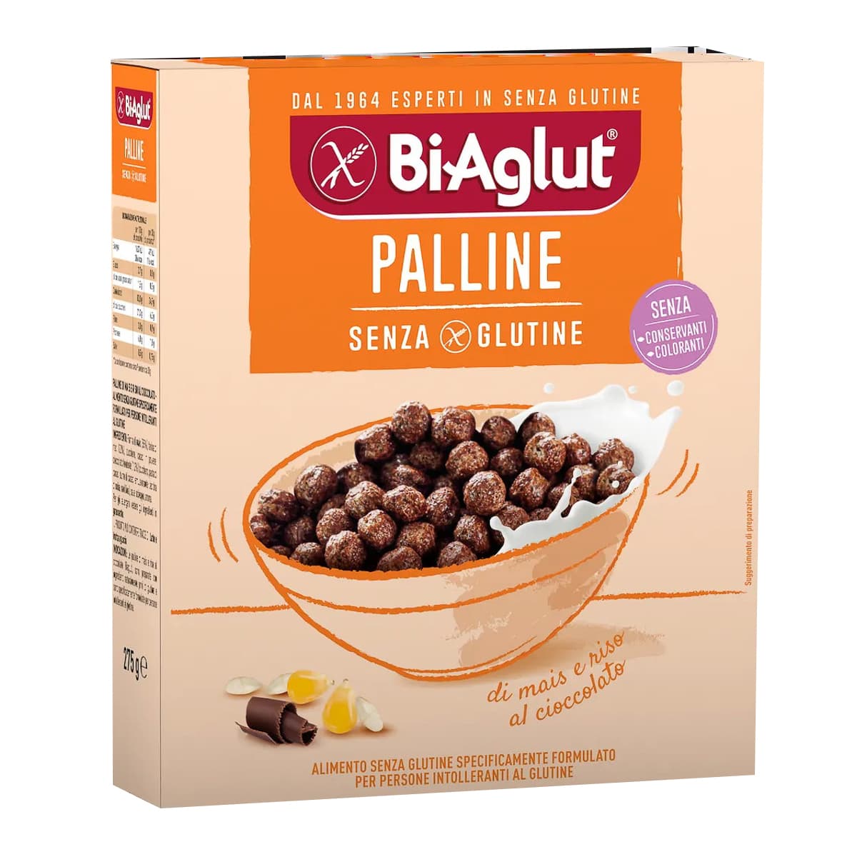 

Сухой завтрак без глютена BiAglut Palline 275 г 70216100 ТМ: BiAglut, 70216100