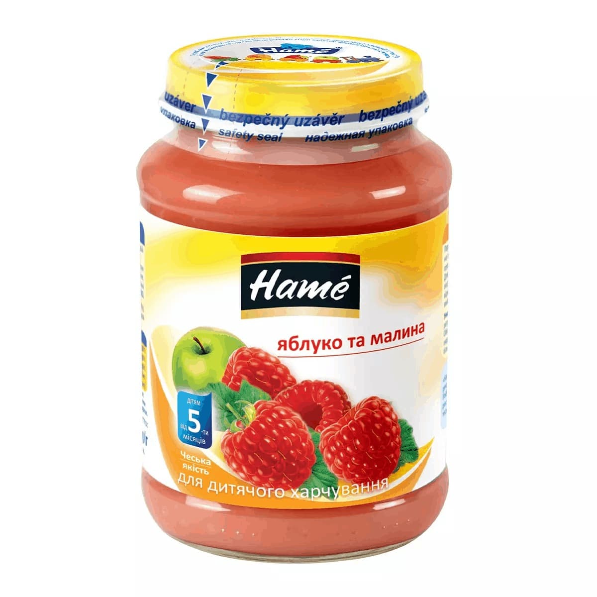 

Пюре фруктовое Hame Яблоко Малина 190 г 23600121760101 ТМ: Hame, 23600121760101