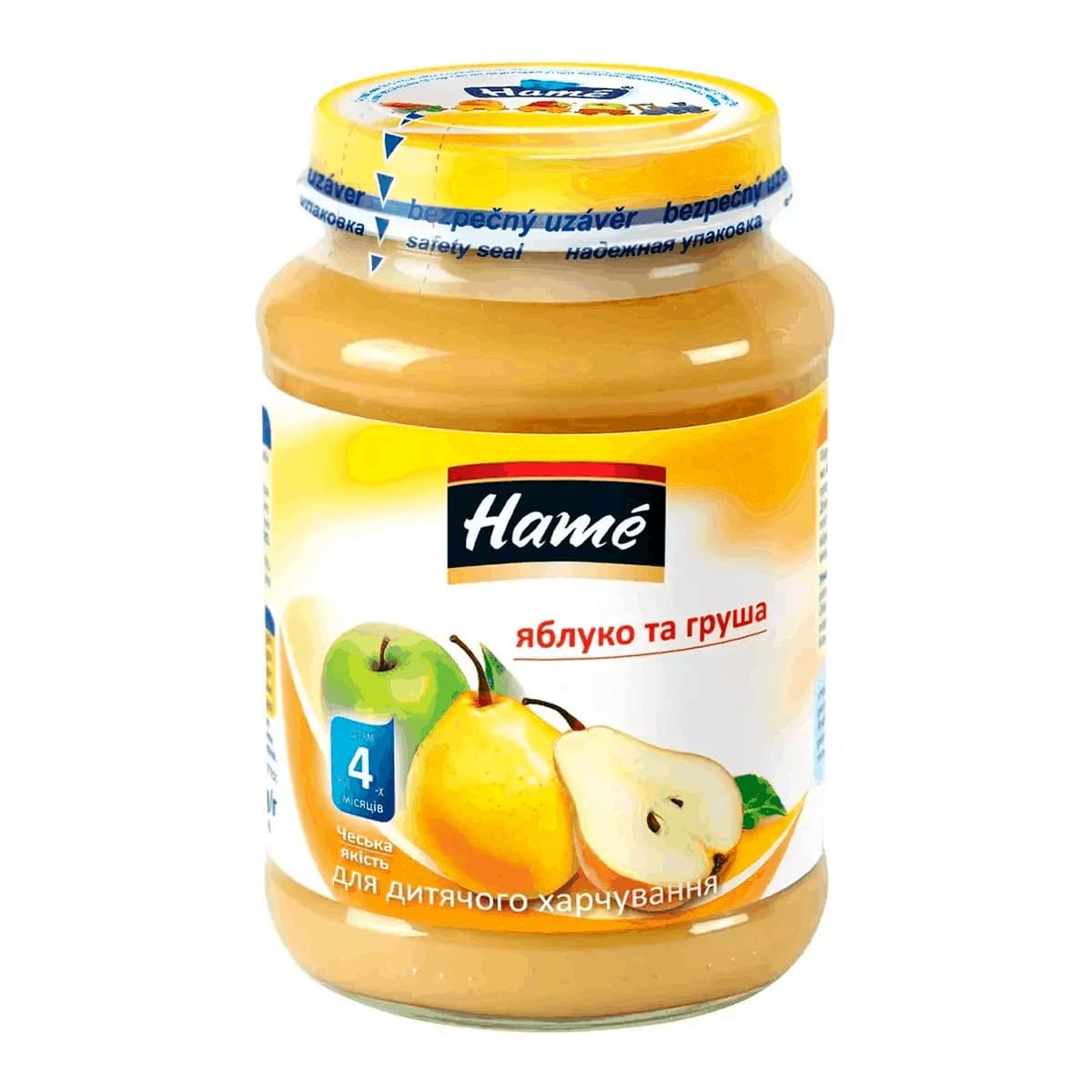 

Пюре фруктовое Hame Яблоко Груша 190 г 23600141760101 ТМ: Hame, 23600141760101