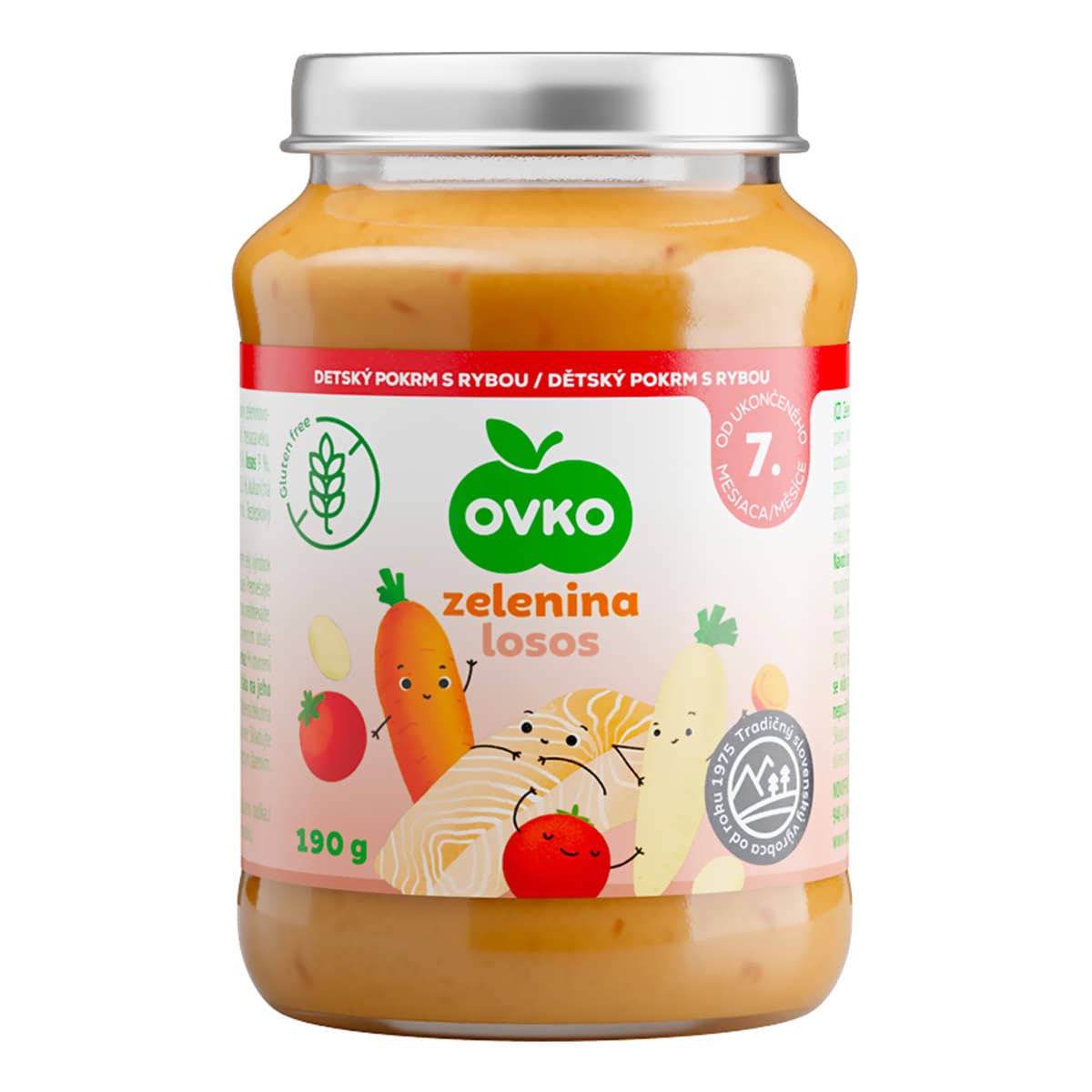 

Пюре Ovko Овощи с лососем 190 г ТМ: Ovko