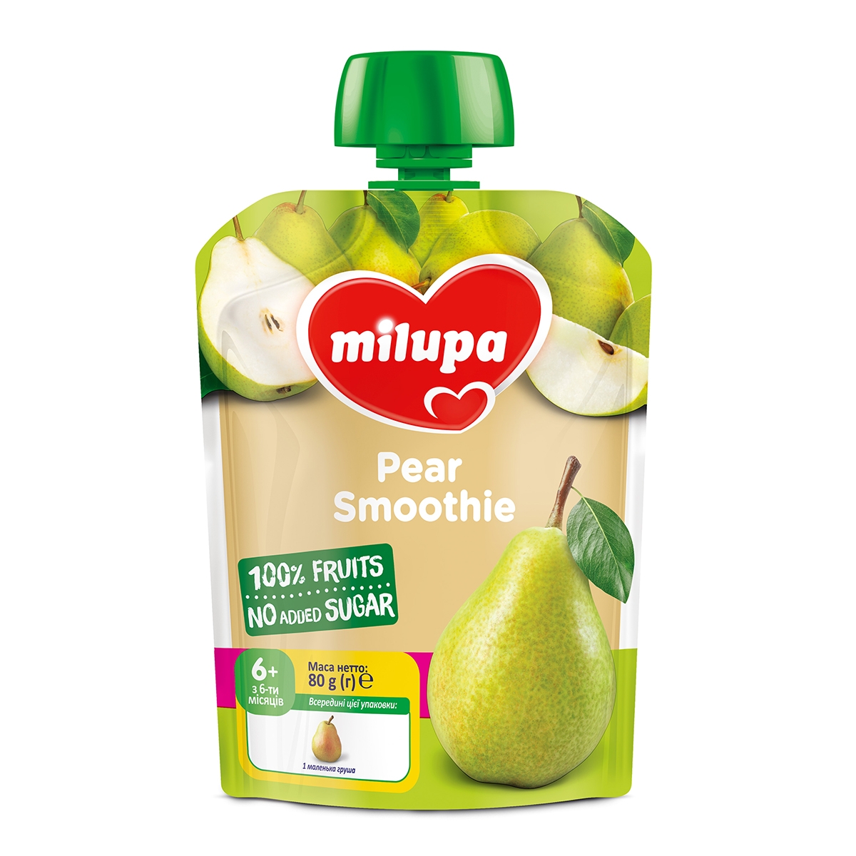 

Фруктовое смузи Milupa Груша 80 г 121154 ТМ: Milupa, 121154
