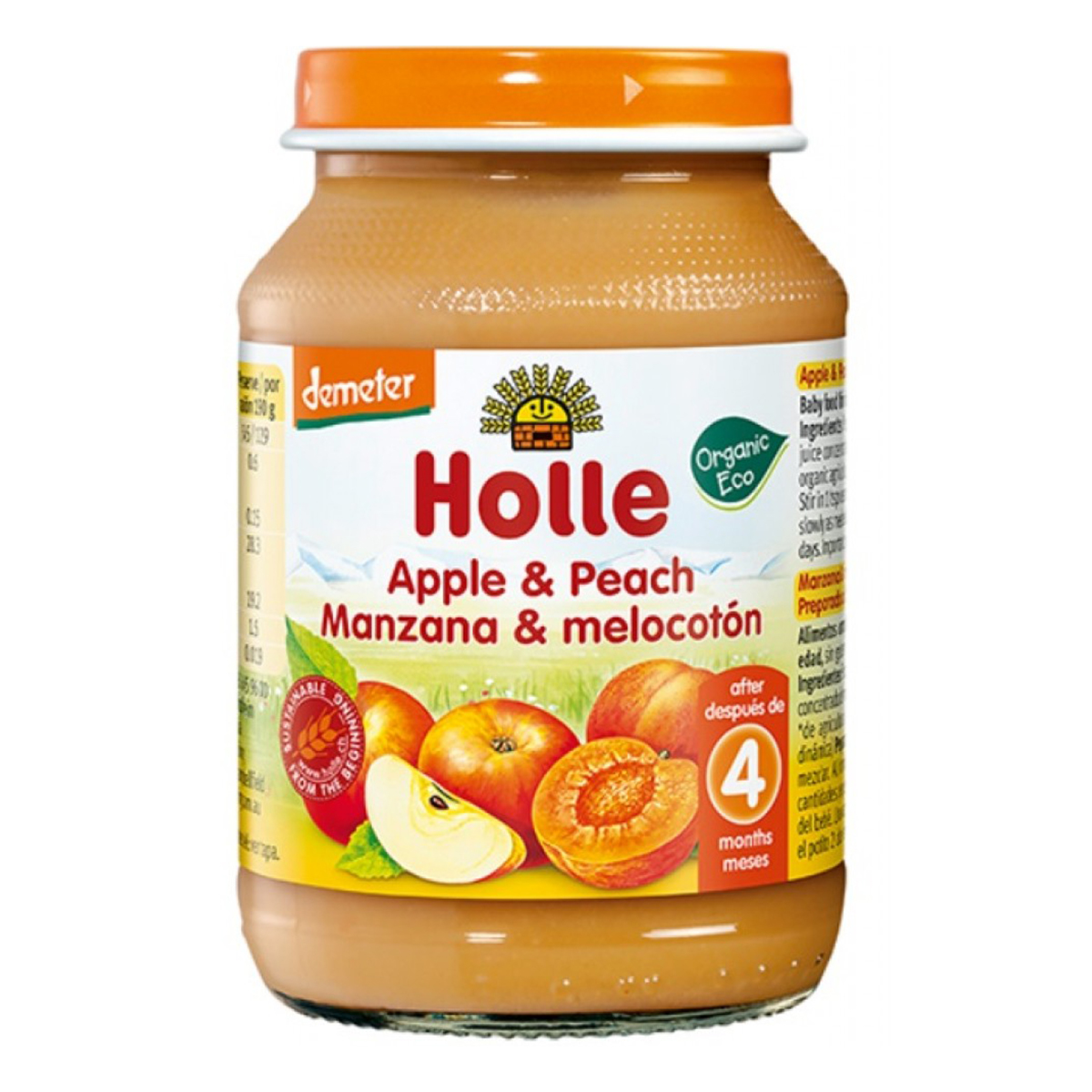 

Пюре органическое Holle Яблоко Персик 190 г 32834 ТМ: Holle, 32834