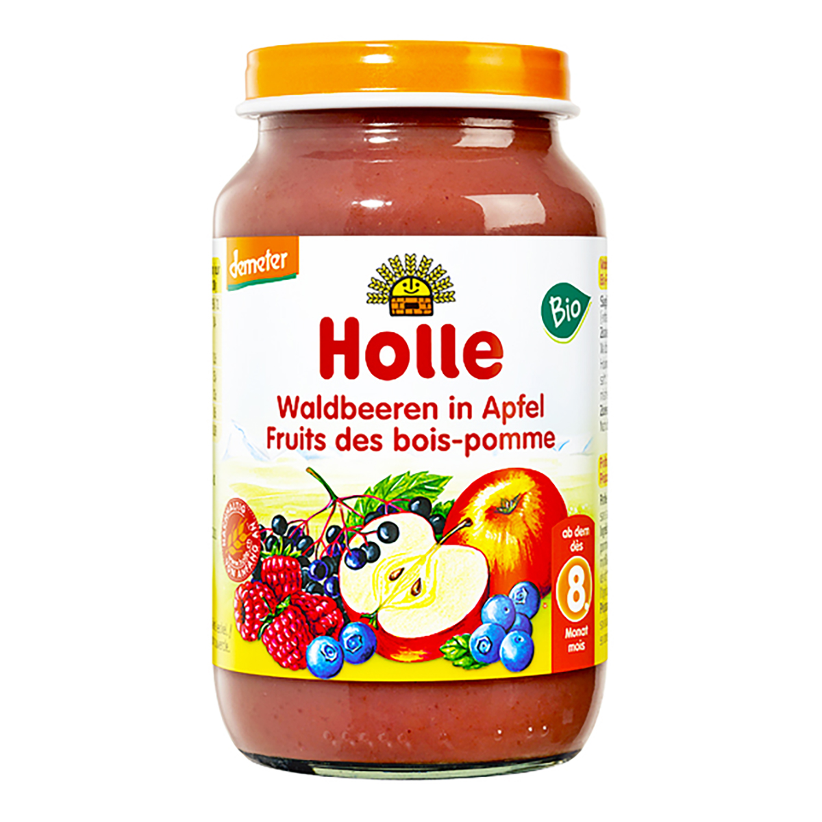 

Пюре органическое Holle Лесные ягоды Яблоко 190 г 32818 ТМ: Holle, 32818