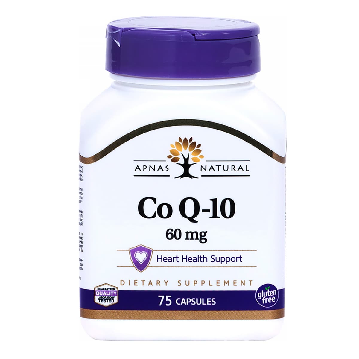 

Коэнзим Q10 для защиты сердца и омоложения организма Apnas 75 капсул ТМ: Apnas
