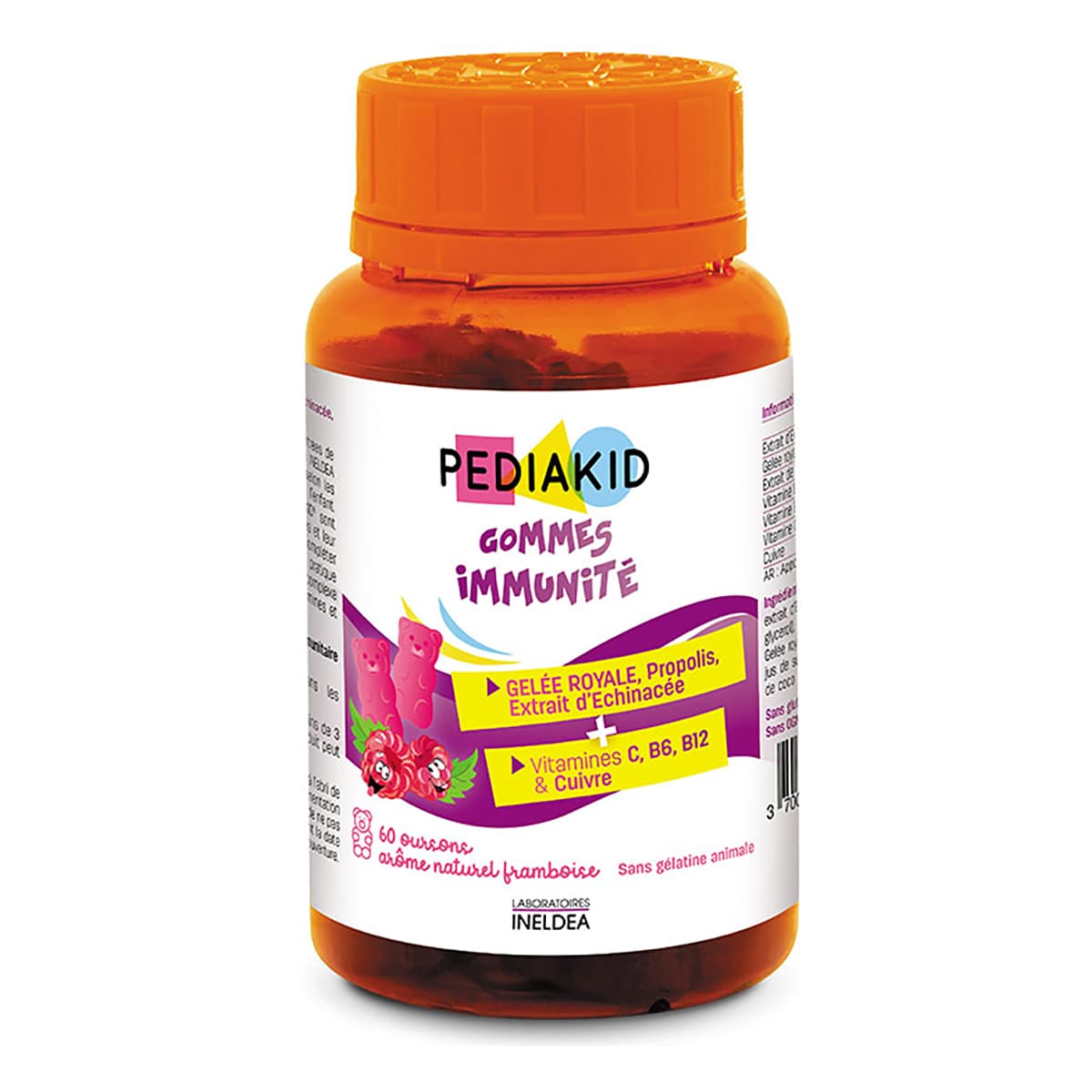 

Натуральные медвежуйки Pediakid Gommes Immunite 60 шт PK16 ТМ: Pediakid, PK16