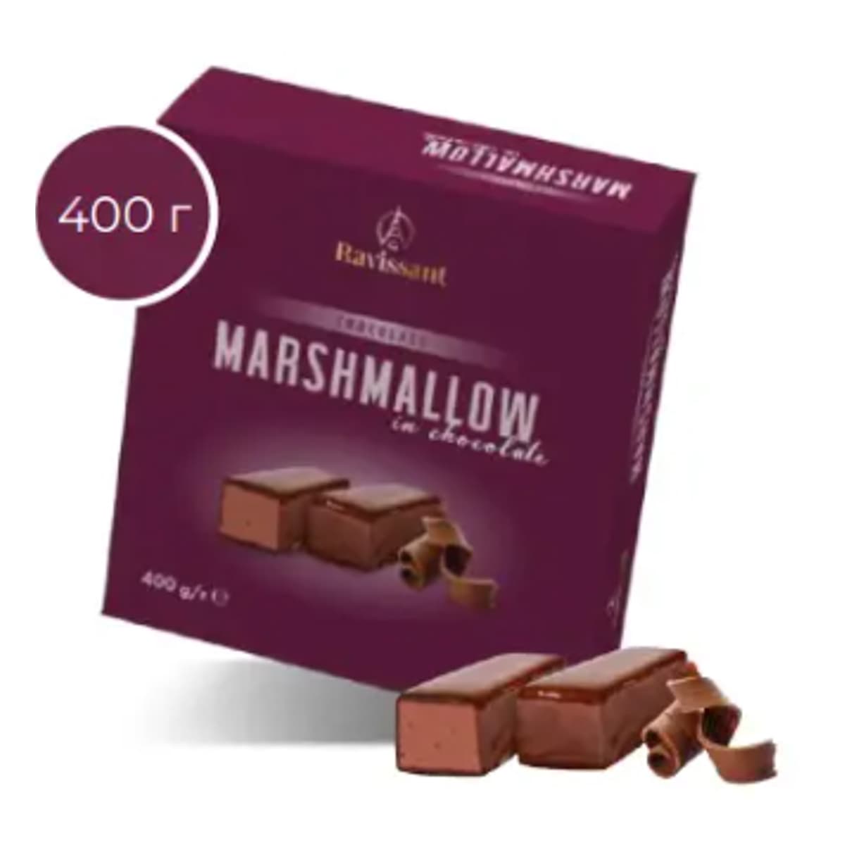 

Конфеты Ravissant Птичье молоко Шоколад 400 г ТМ: Ravissant