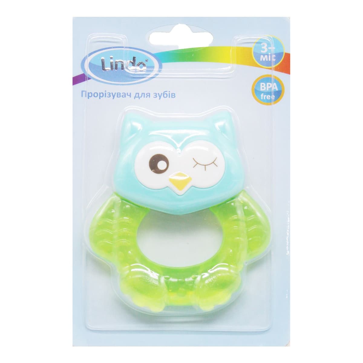 

Прорезыватель для зубов Lindo Owl РК 069 зел ТМ: Lindo, РК 069 зел