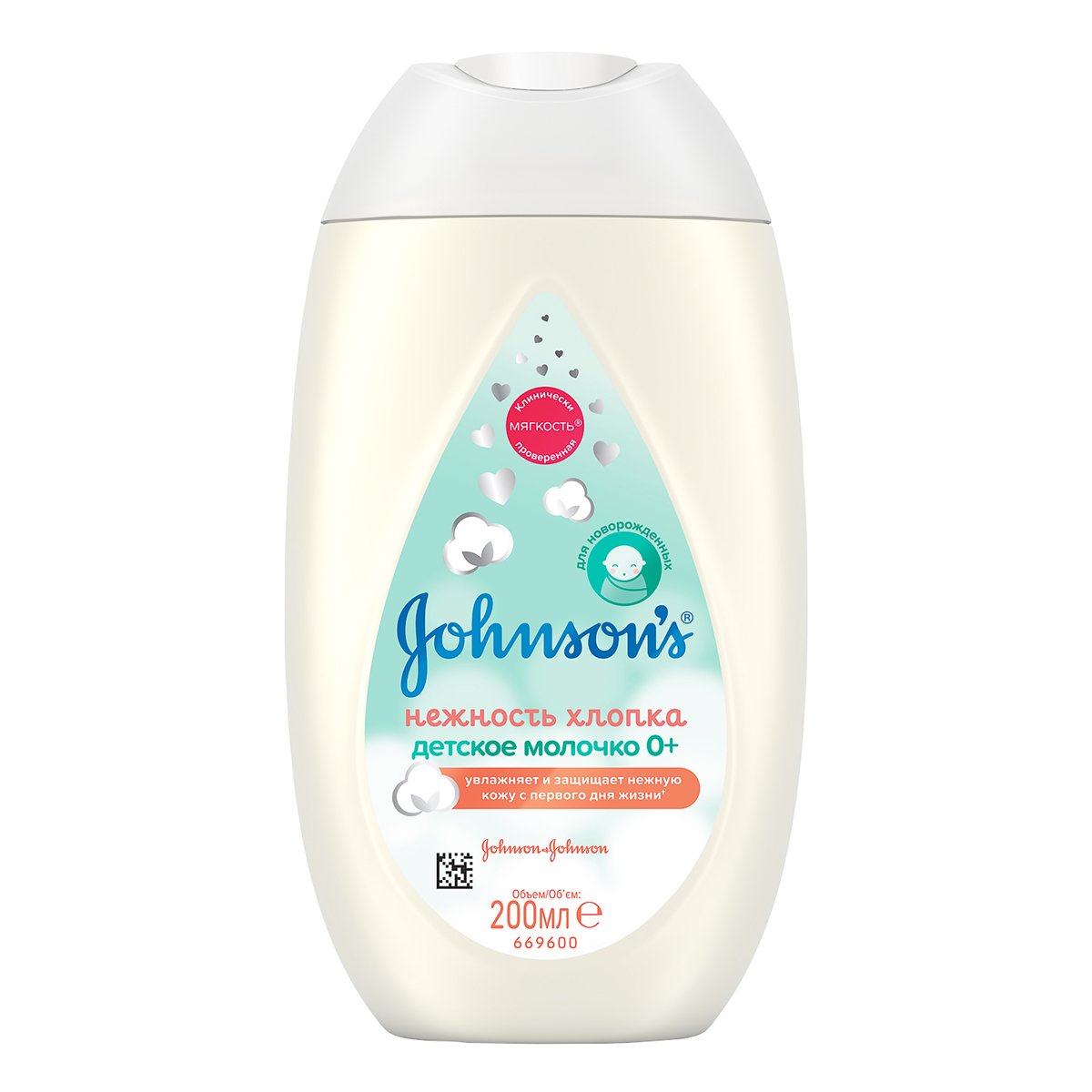 

Молочко Johnson’s Нежность хлопка 200 мл 7230600/601 ТМ: Johnsons, 7230600/601