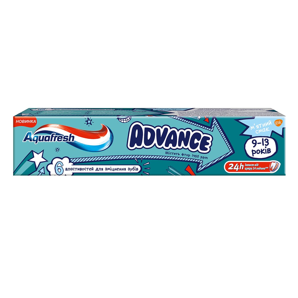 

Зубная паста Aquafresh Advance 75 мл 6E+13 ТМ: Aquafresh, 6E+13