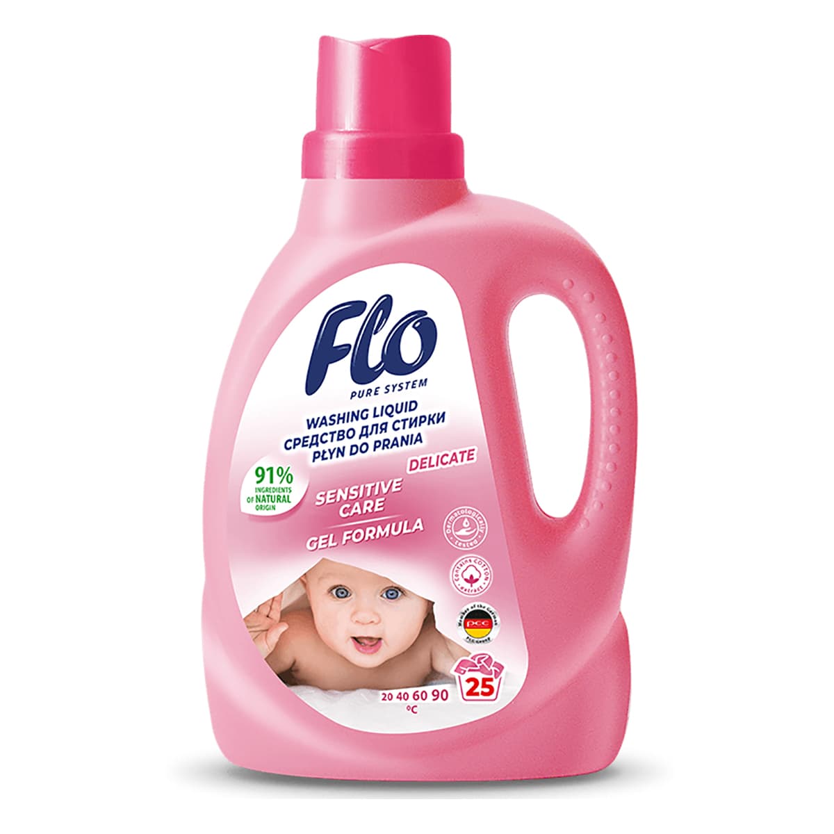 

Средство для стирки деликатных тканей Flo Delicate 1 л ТМ: Flo