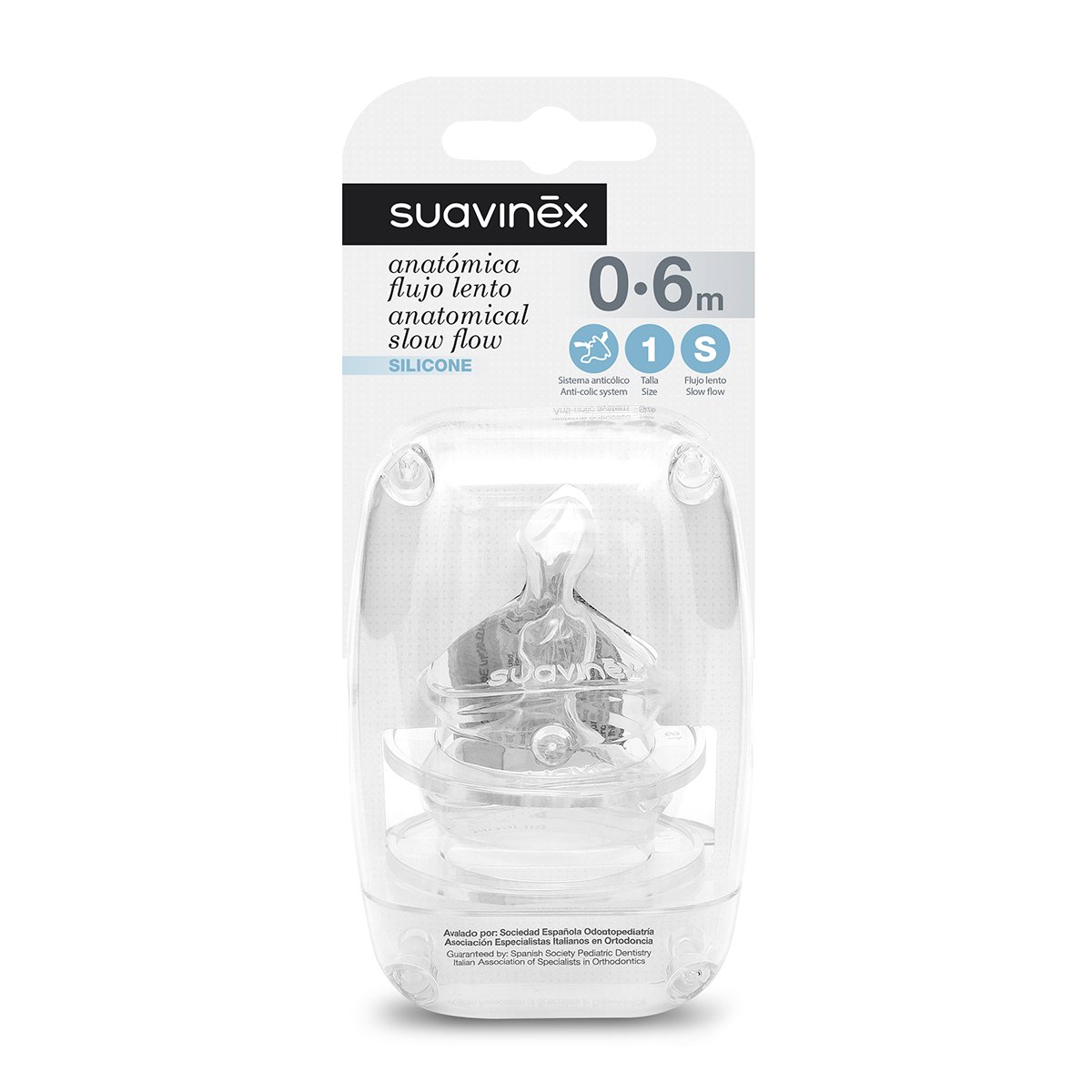 

Соска Suavinex Силикон Медленный поток 0-6 мес 300865 ТМ: Suavinex, 300865