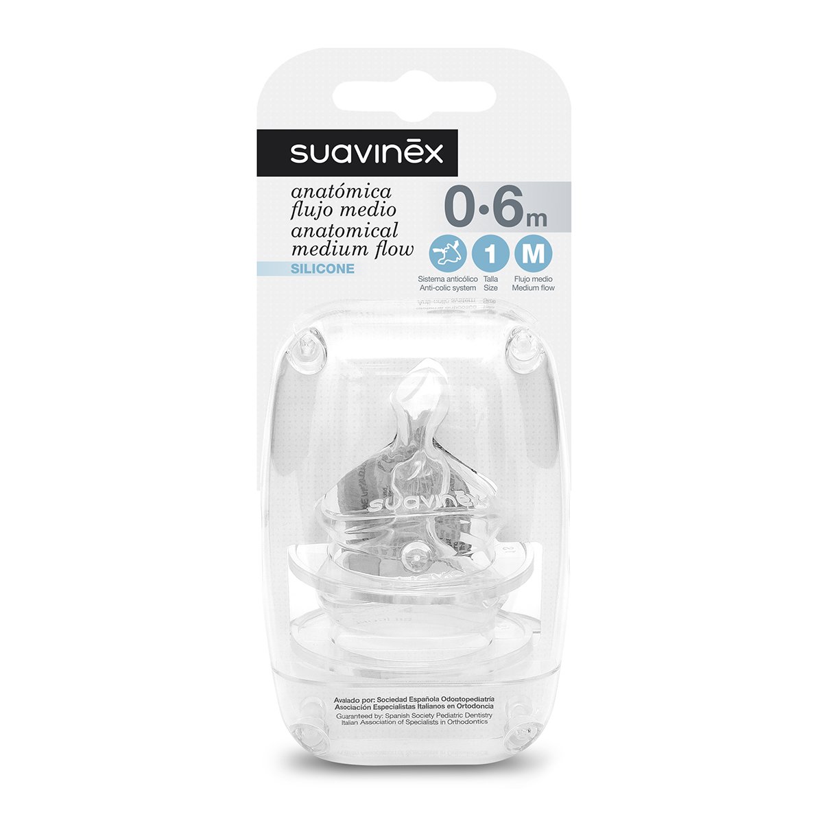 

Соска Suavinex Силикон Средний поток 0-6 мес 300866 ТМ: Suavinex, 300866