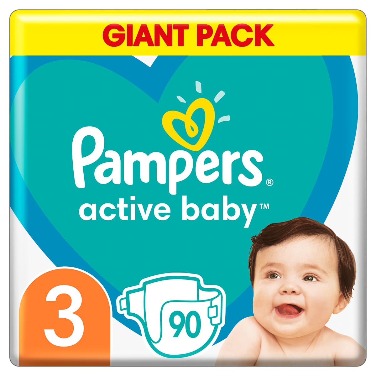 

Подгузники Pampers Active Baby Размер 3 (6-10 кг) 90 шт 81680814 ТМ: Pampers, 81680814