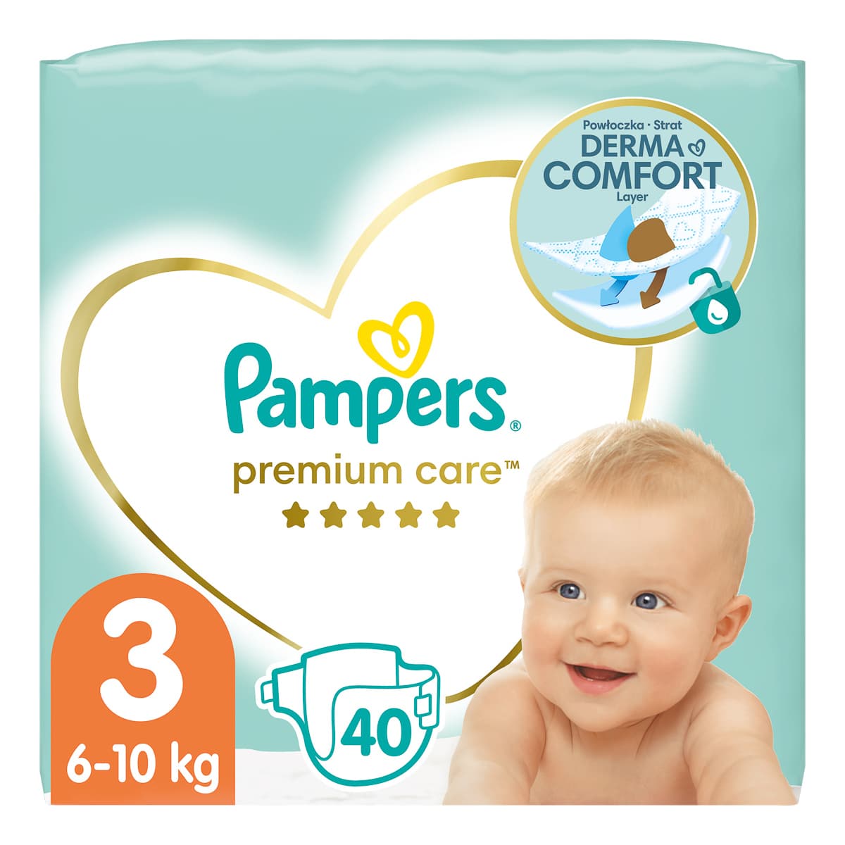 

Подгузники Pampers Premium Care 3 (6-10 кг) 40 шт ТМ: Pampers