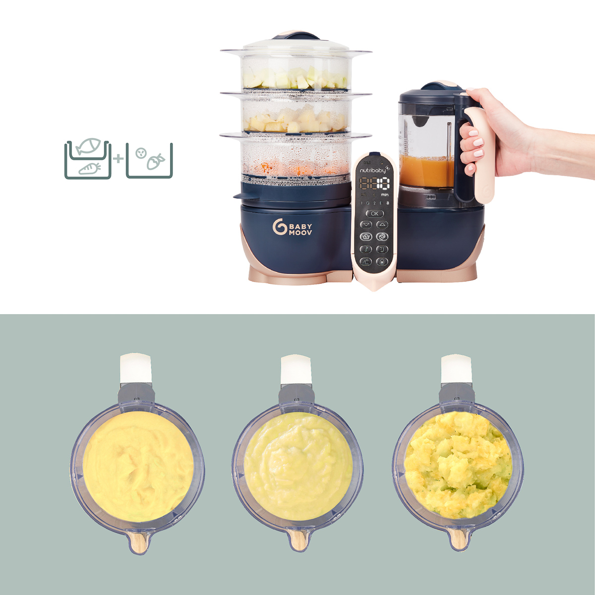 Блендер-пароварка Babymoov Nutribaby+ XL - 4