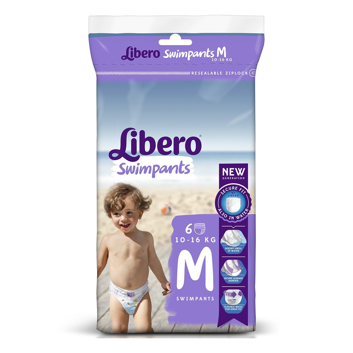 

Подгузники-трусики Libero Swimpants Размер М (10-16 кг), 6 шт 3069-00 ТМ: Libero, 3069-00
