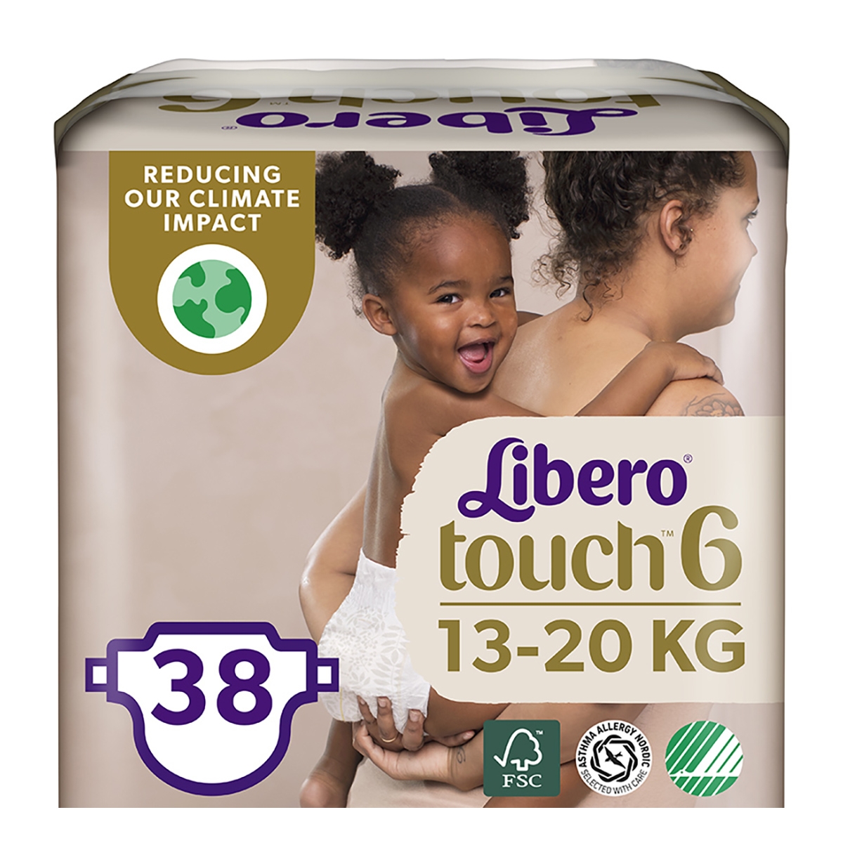 Акция на Подгузники Libero Touch Размер 6 (13-20 кг), 38 шт 7158-00 ТМ: Libero от Antoshka