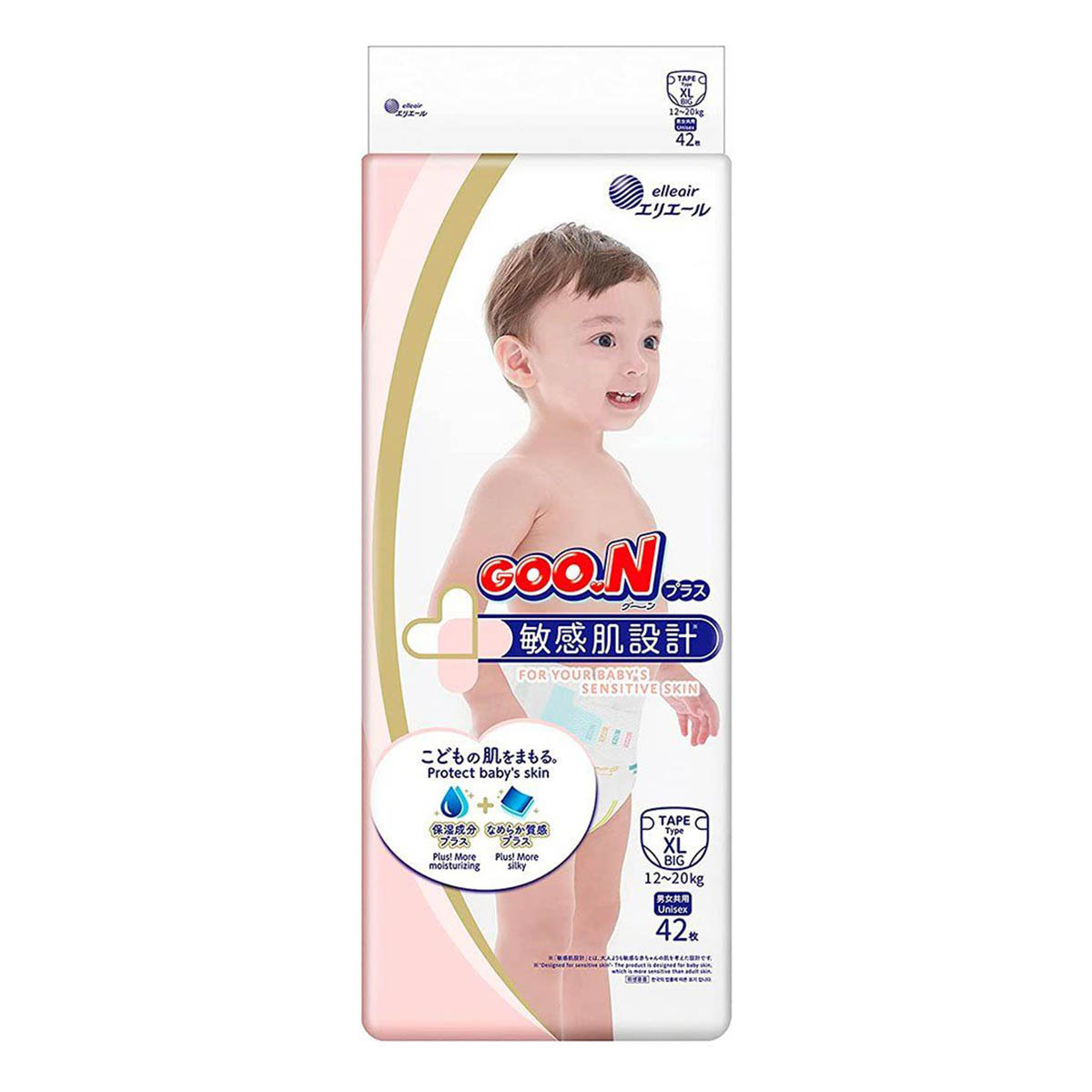 

Подгузники GOO.N Plus Розмір XL (12-20 кг) 42 шт 843337 ТМ: GOO.N, 843337