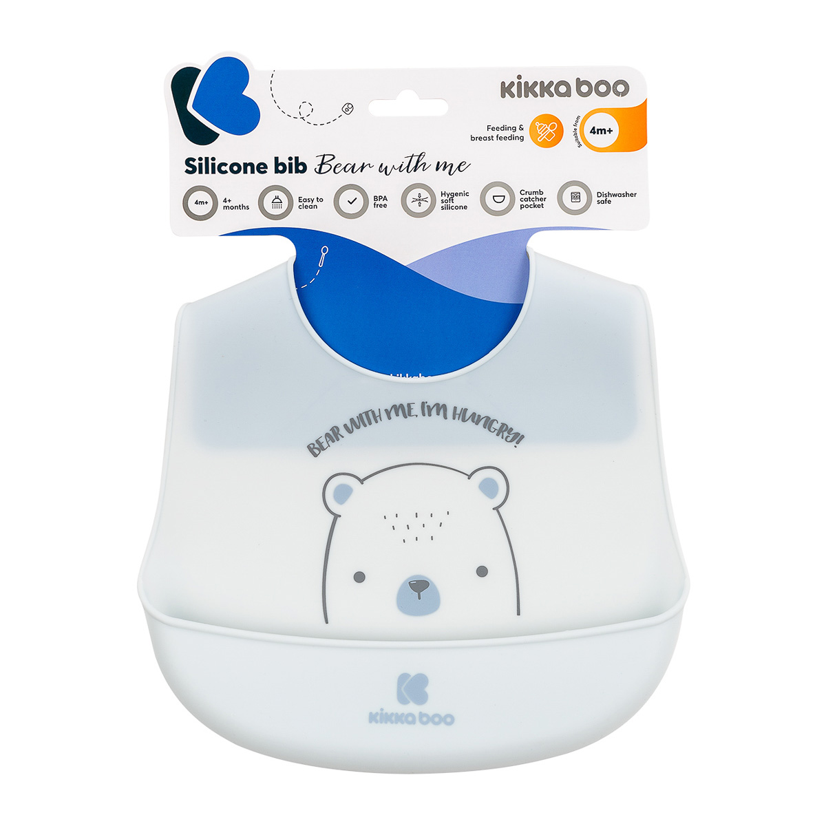 Нагрудник силіконовий Kikka boo Nice bear - 2
