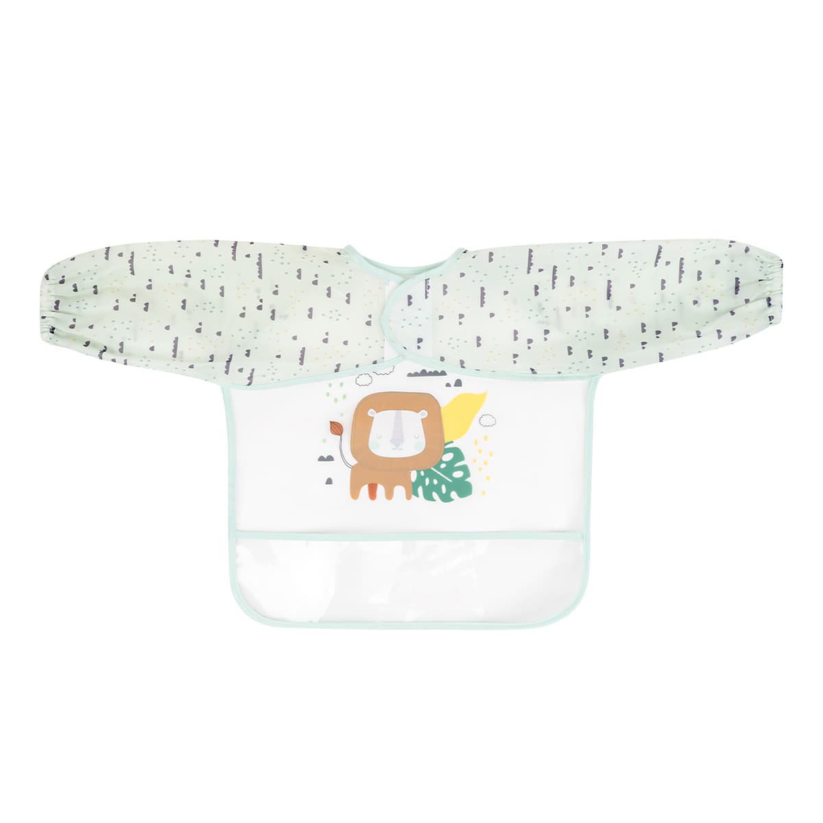 Нагрудник з рукавами KikkaBoo ЕVA Savanna Mint - 1