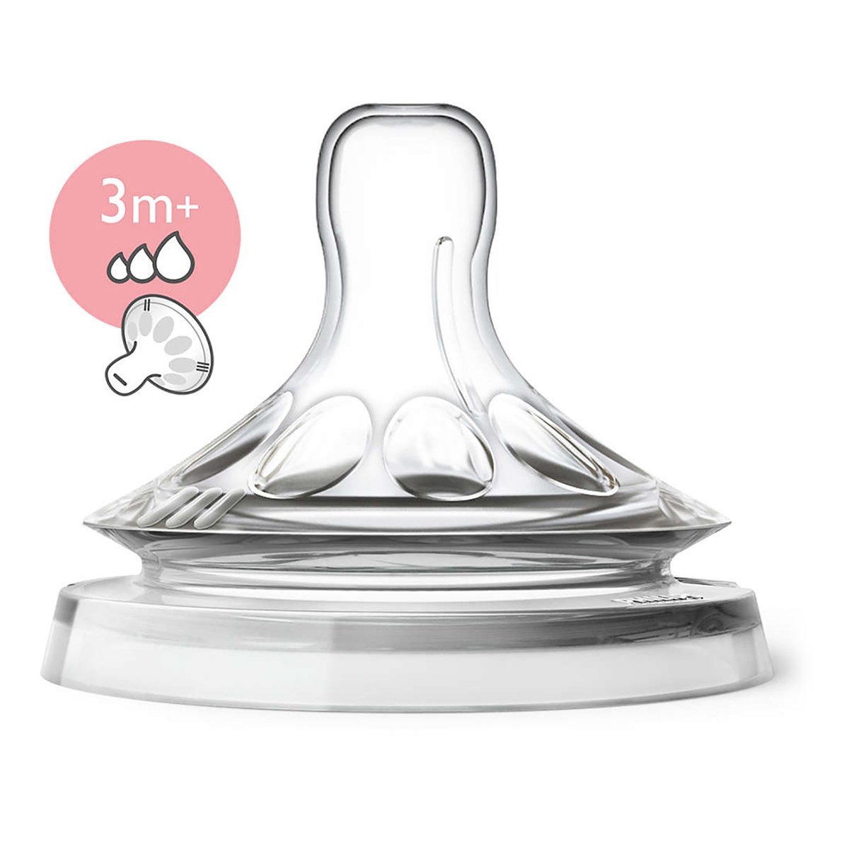 

Соска Philips Avent Natural перем. поток, 3 мес, 2 шт SCF045/27 ТМ: Philips Avent, SCF045/27