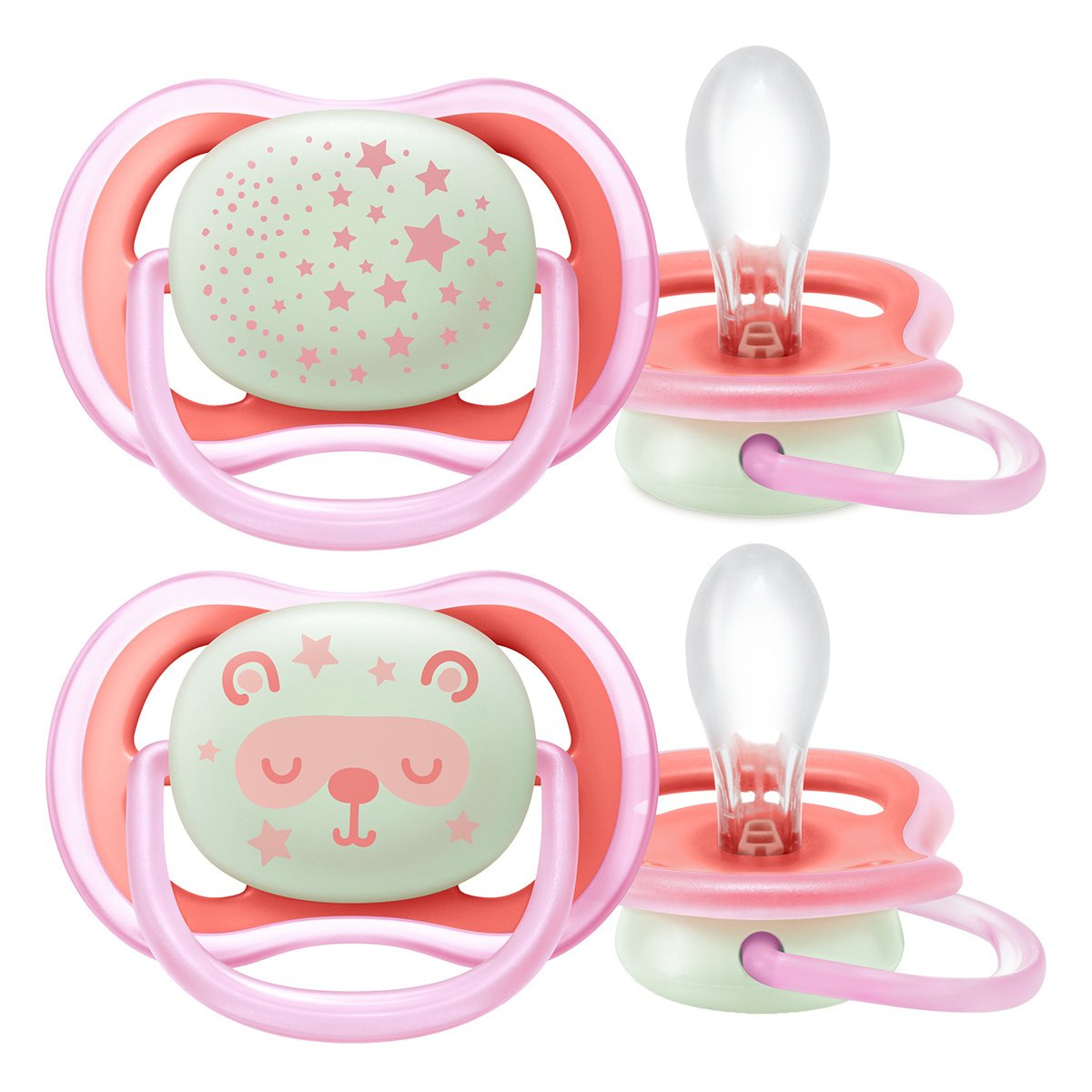 

Пустышка с контейнером Philips Avent Ultra Air Girl Ночная 6-18 мес 2 шт SCF376/22 ТМ: Philips Avent, SCF376/22