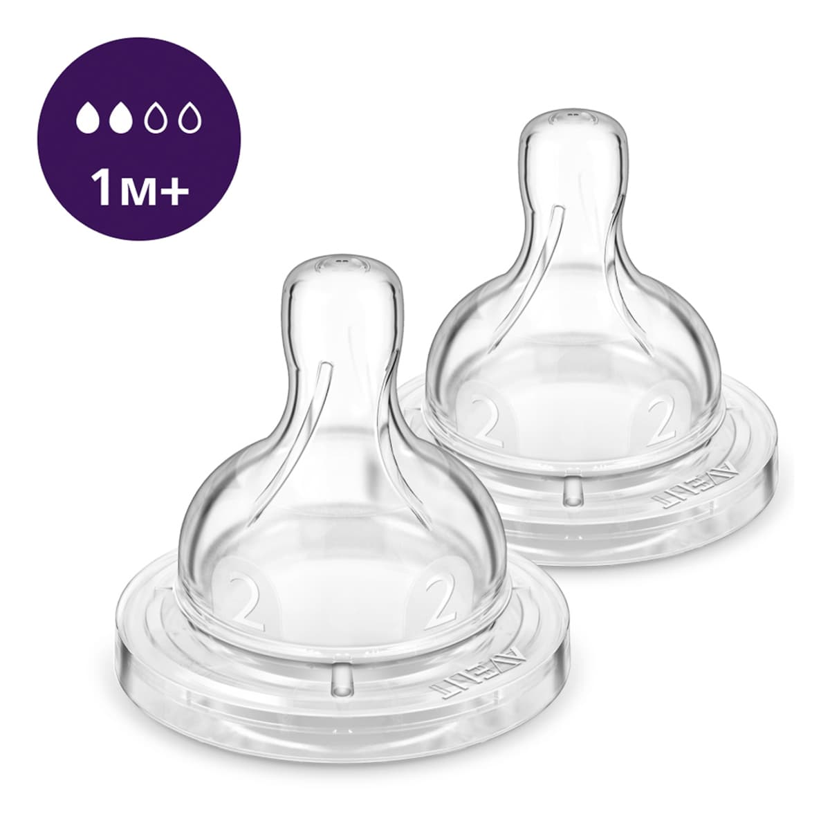 

Силиконовая соска Philips Avent Anti-Colic медленный поток 1+ мес 2 шт SCY762/02 ТМ: Philips Avent, SCY762/02
