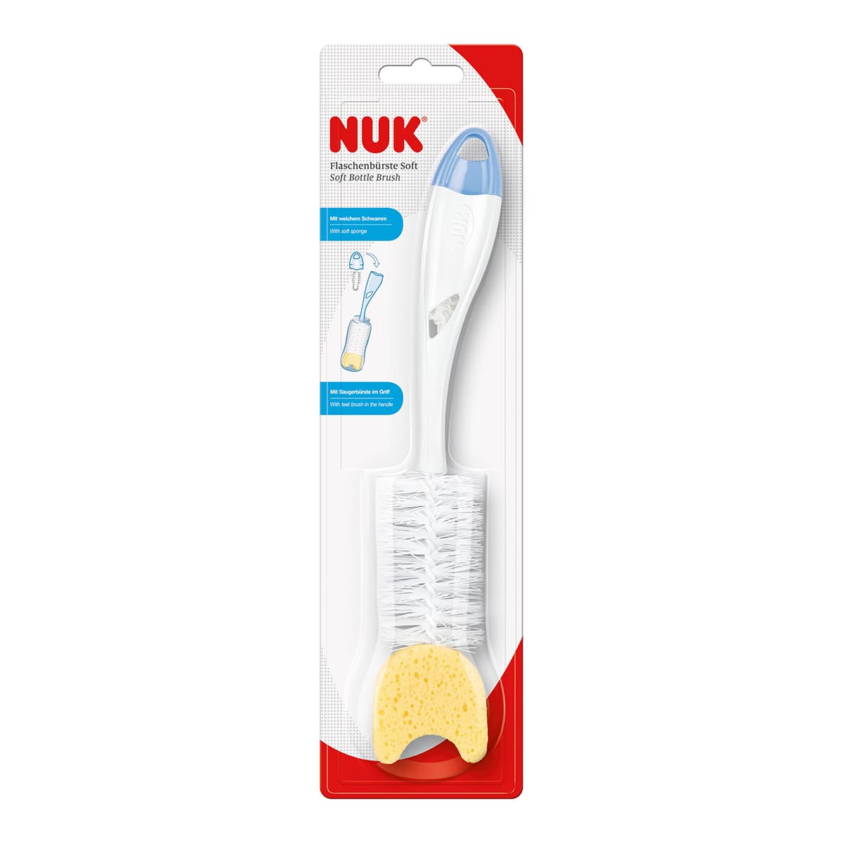 

Ершик для бутылочек и сосок Nuk 2 в 1 10256278/1 ТМ: NUK, 10256278/1