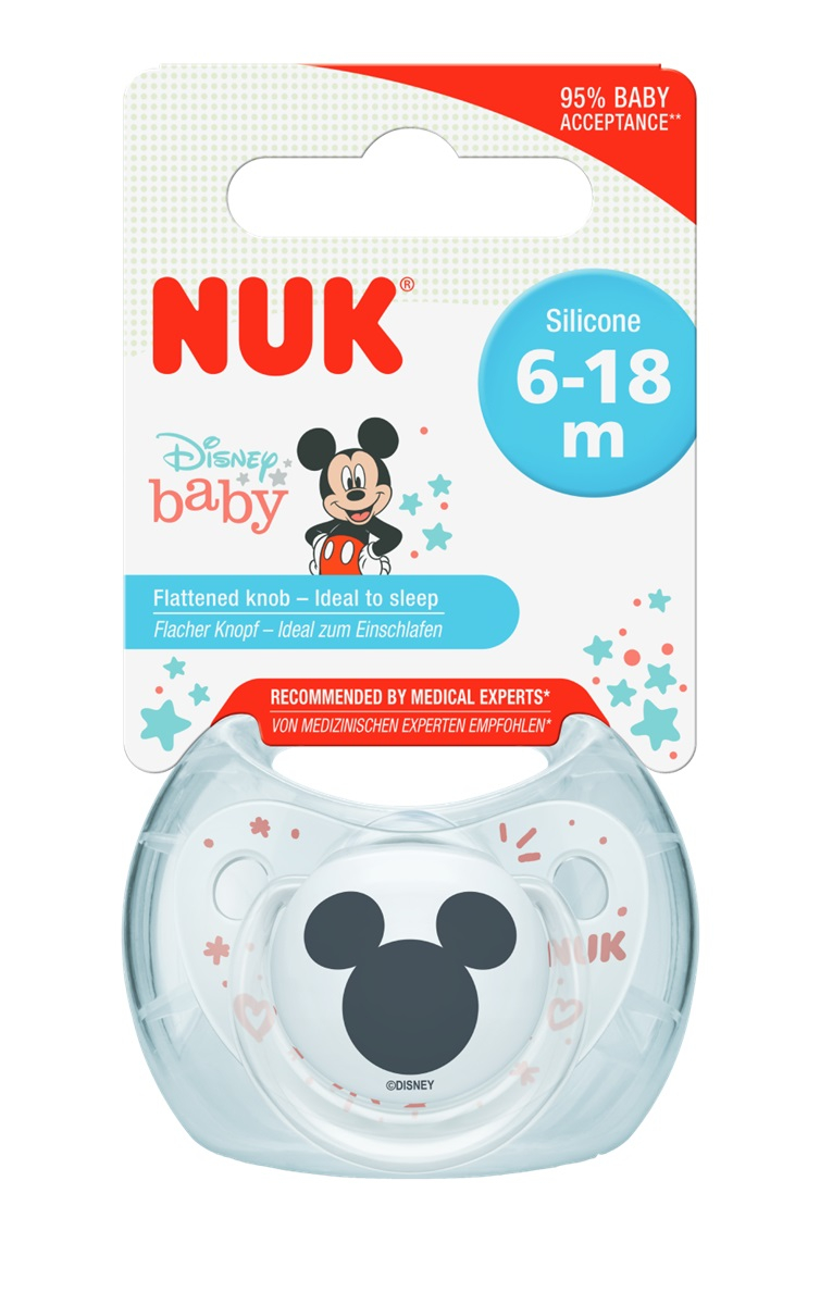

Пустышка Nuk Trendline Disney Miki р. 2 Силикон 10735784/3 ТМ: NUK, 10735784/3