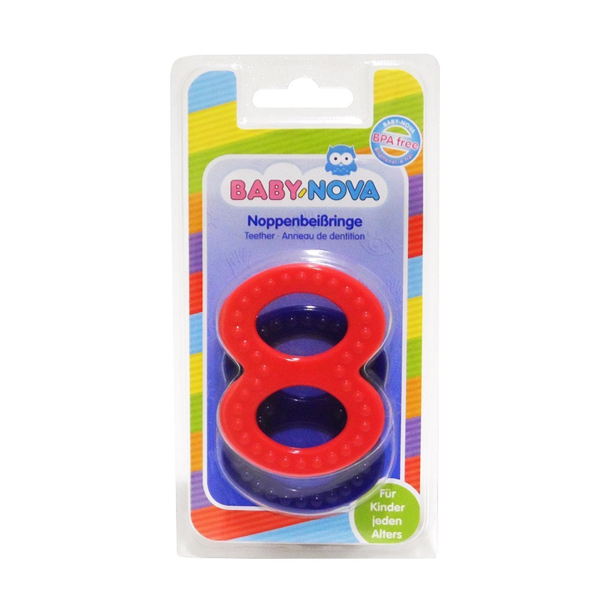 Зубне кільце BABY-NOVA тверде рельєфне - 2