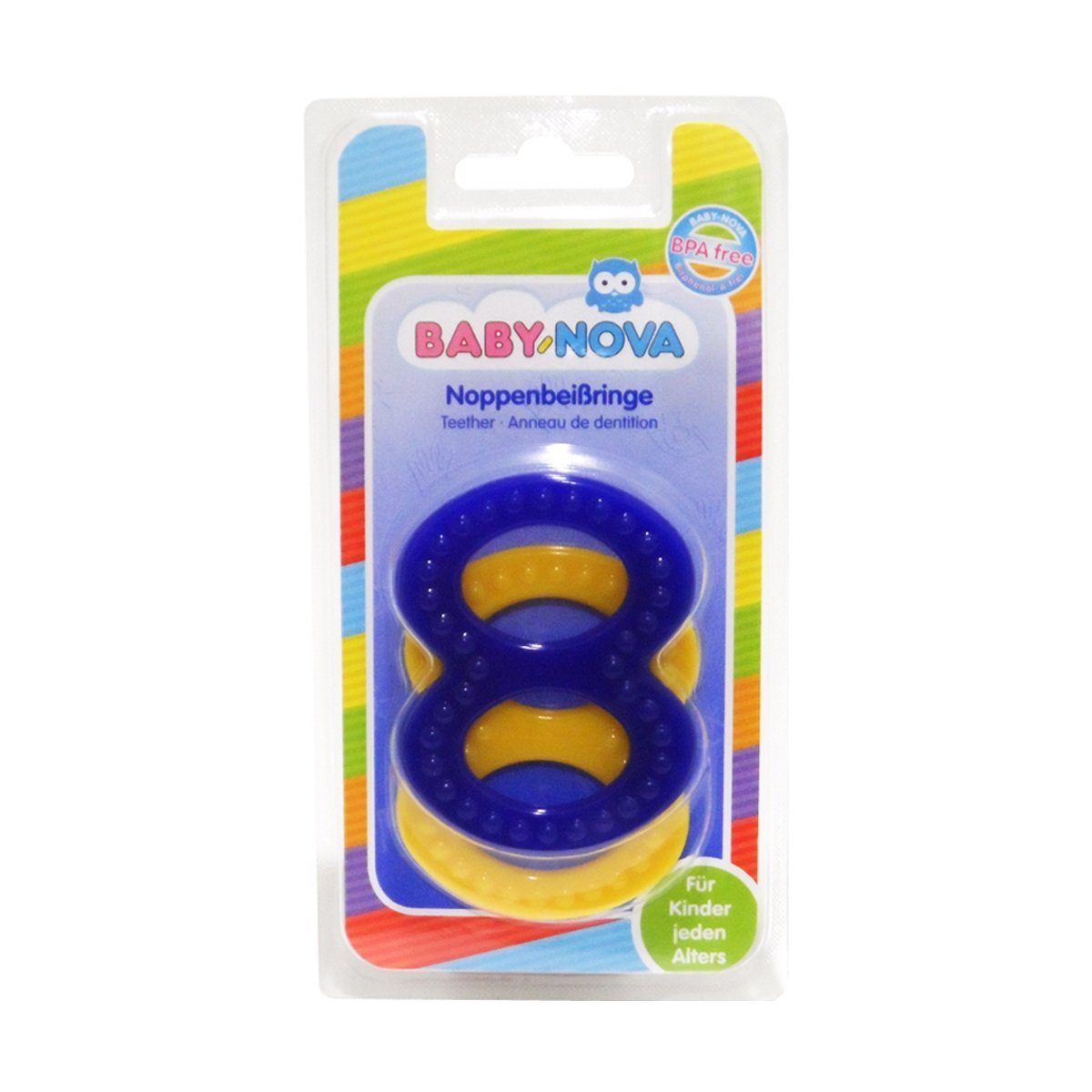Зубне кільце BABY-NOVA тверде рельєфне - 4