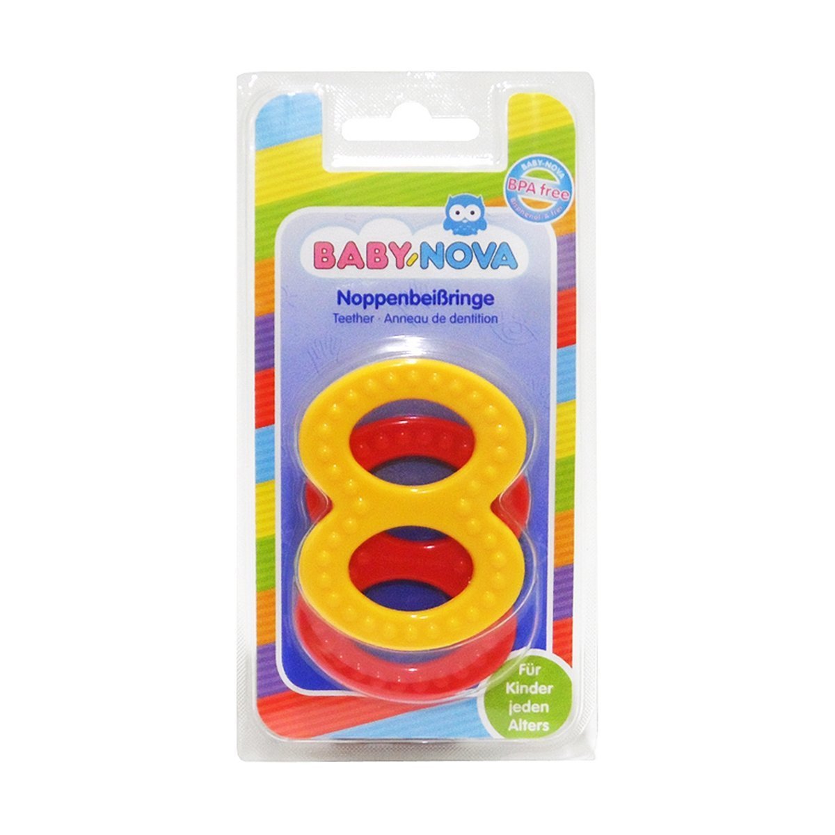 Зубне кільце BABY-NOVA тверде рельєфне - 6