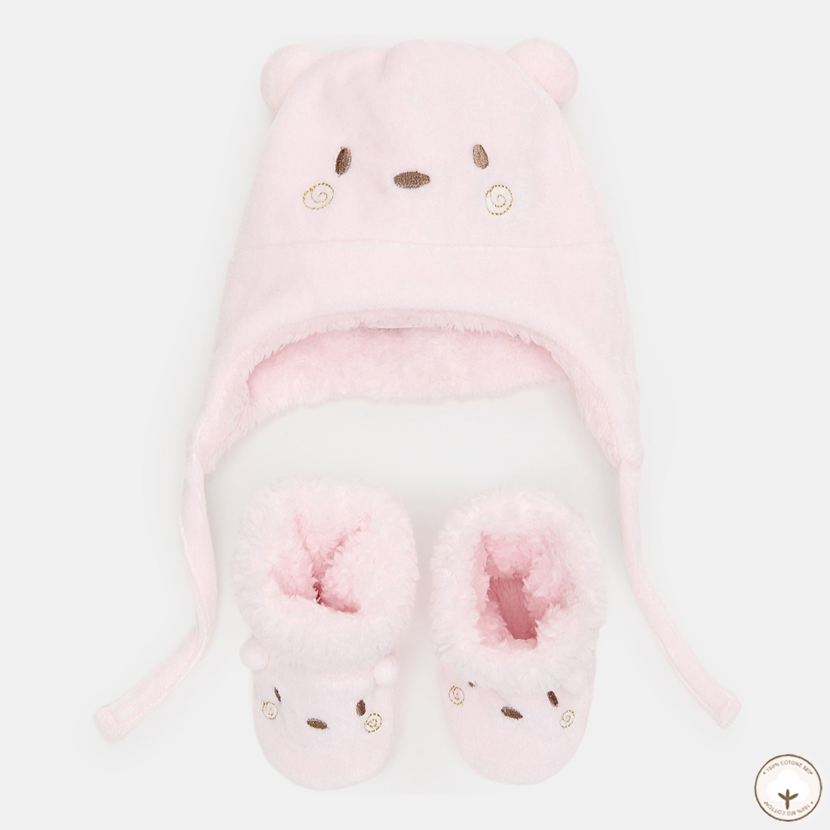 

Комплект BluKids Bio Cotton Шапка Пинетки Rose, р. -56 5849197 ТМ: BluKids, Розовый, 5849197